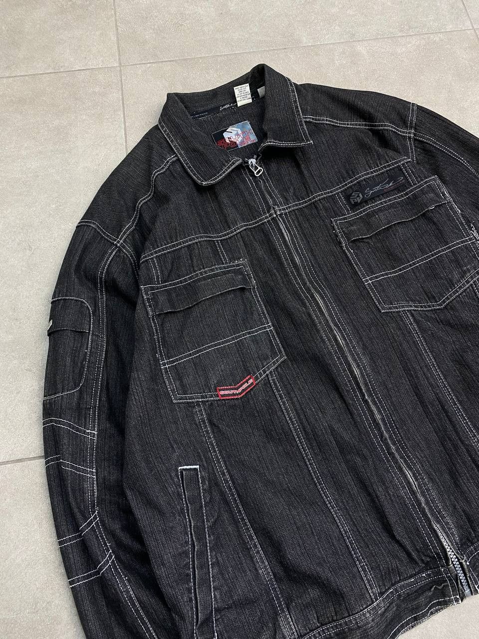 Southpole Vintage South Pole Washed Denim Pocket Zip Jacket Size US XL / EU 56 / 4 - 5 Thumbnail