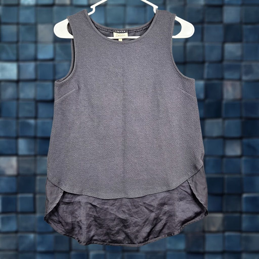 Anthropologie Anthropologie Deletta Women's Gray Sleeveless Low-high Top Size S NEW Size S / US 4 / IT 40 - 1 Thumbnail