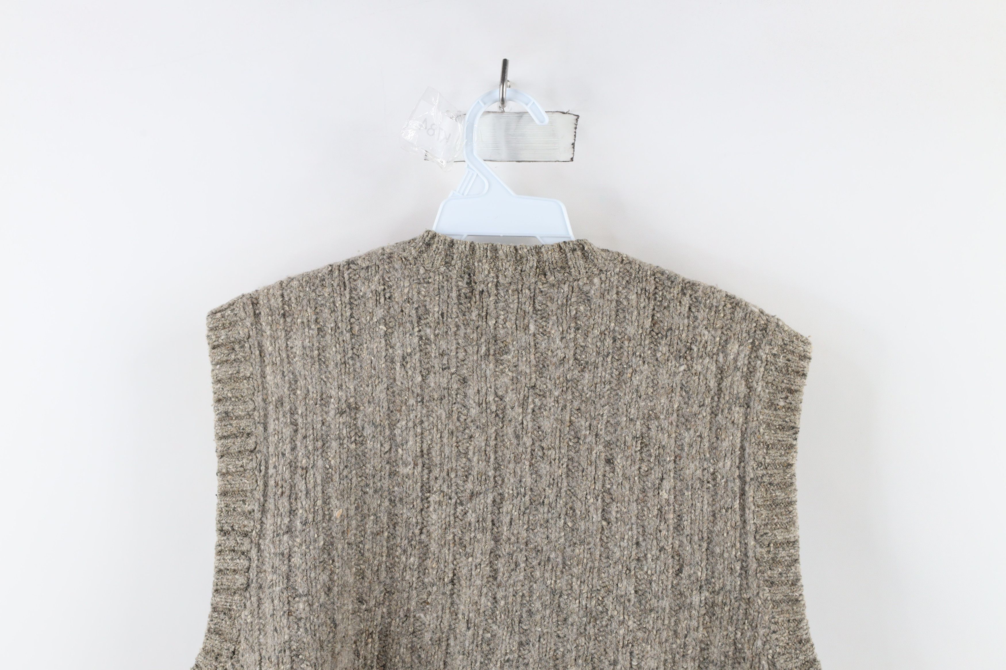 Vintage Vintage 90s Streetwear Cable Knit Cardigan Sweater Vest Size US M / EU 48-50 / 2 - 7 Thumbnail