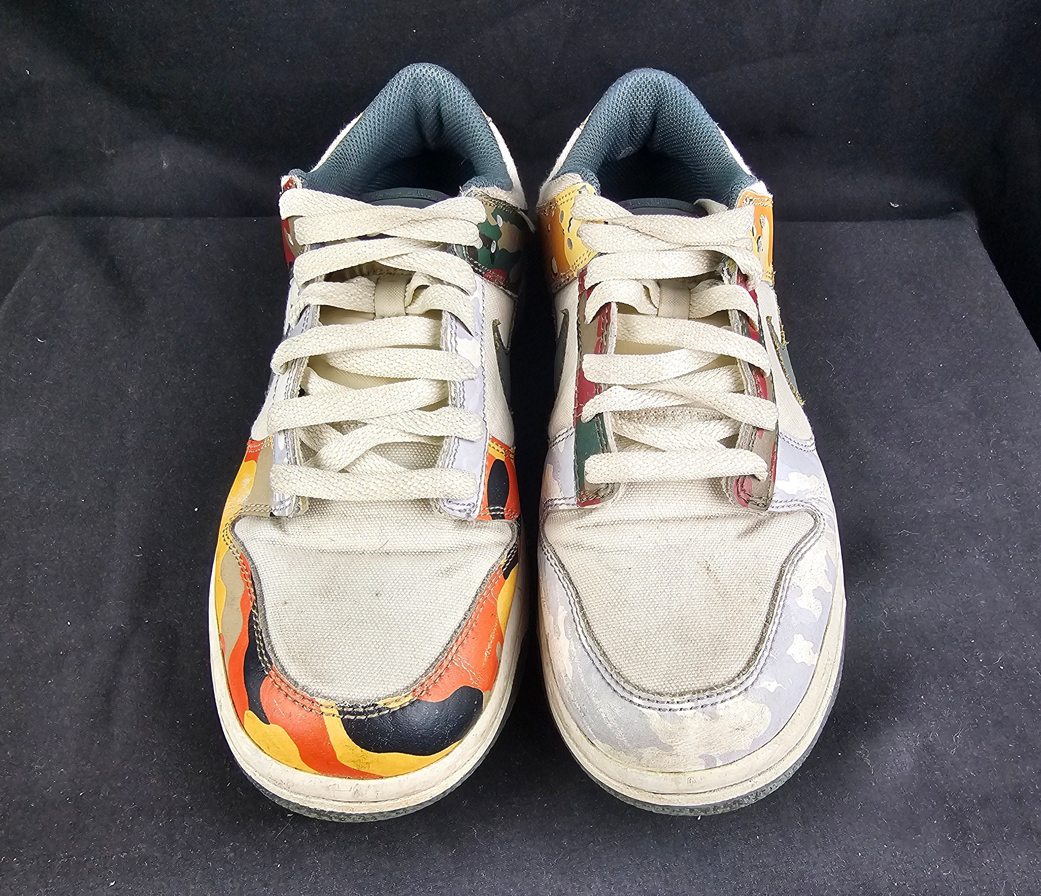 Nike Nike Dunk Low GS SE Multi-Camo Sail Green Youth Size 7Y USED Size US 7 / EU 40 - 7 Thumbnail