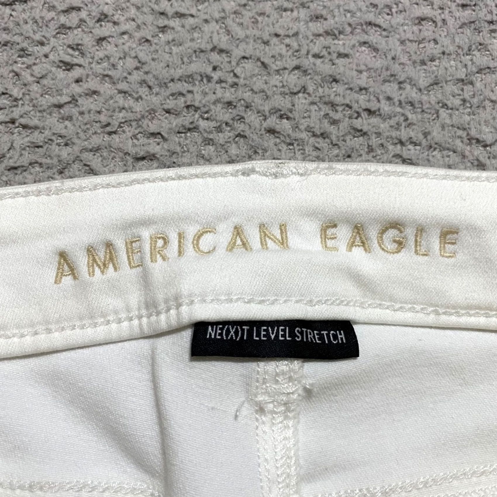 American Eagle Outfitters American Eagle Outfitters Jeans Womens sz 0 White Denim Mid Rise Jegging Distressed Jeans Size 25" / US 0 / IT 36 - 3 Thumbnail