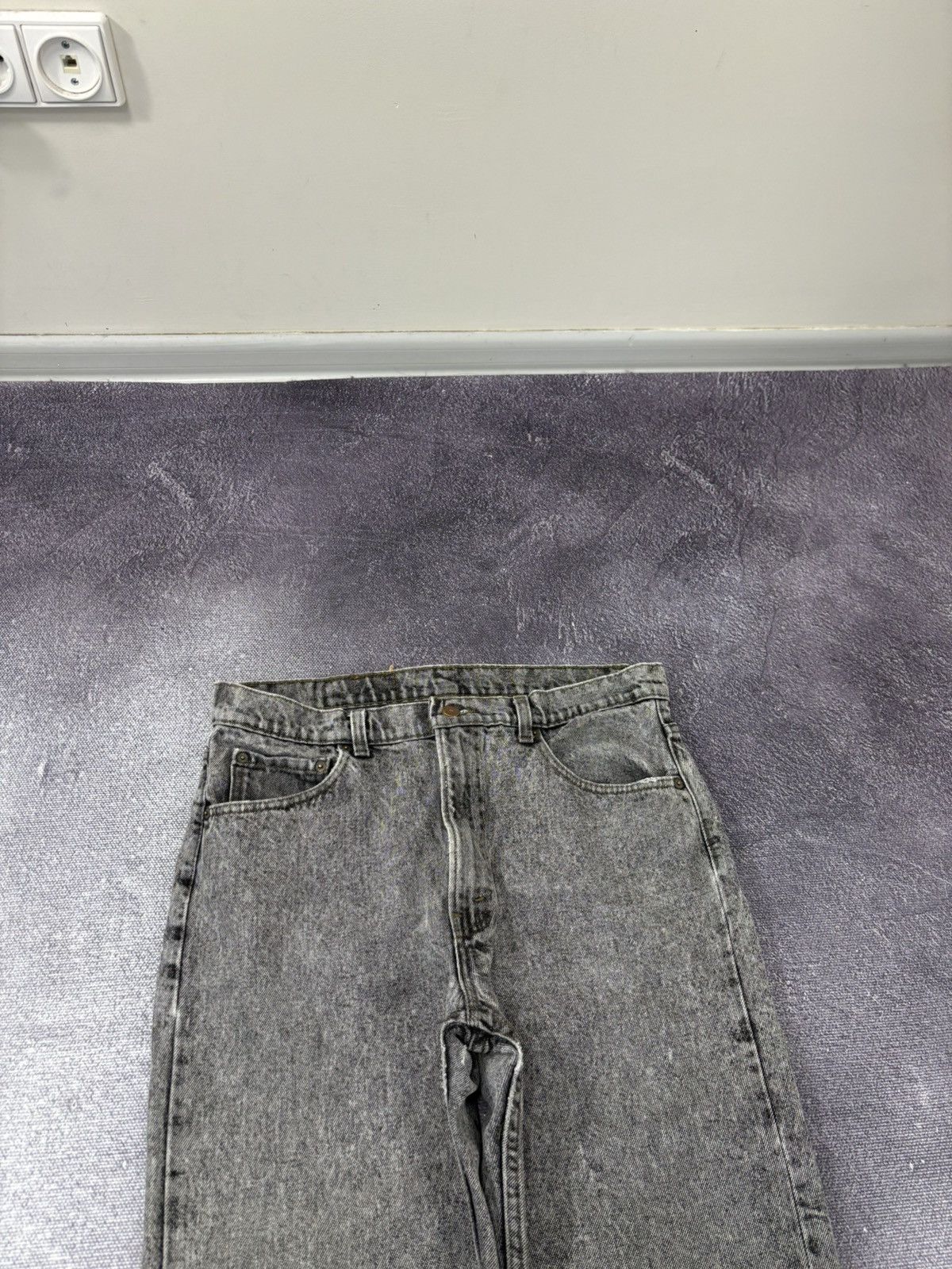 Levi's Vintage Levi’s 505 Made In USA Gray Acid Wash Denim Jeans Size US 36 / EU 52 - 10 Thumbnail
