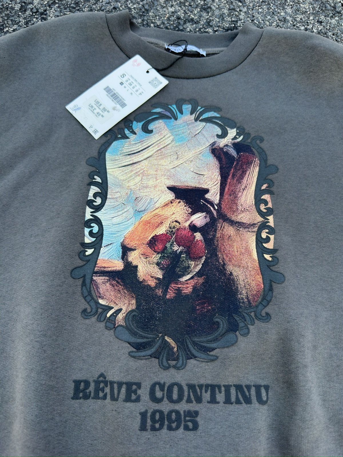 Designer CONTRAST PRINT SWEATSHIRT Size US S / EU 44-46 / 1 - 2 Thumbnail