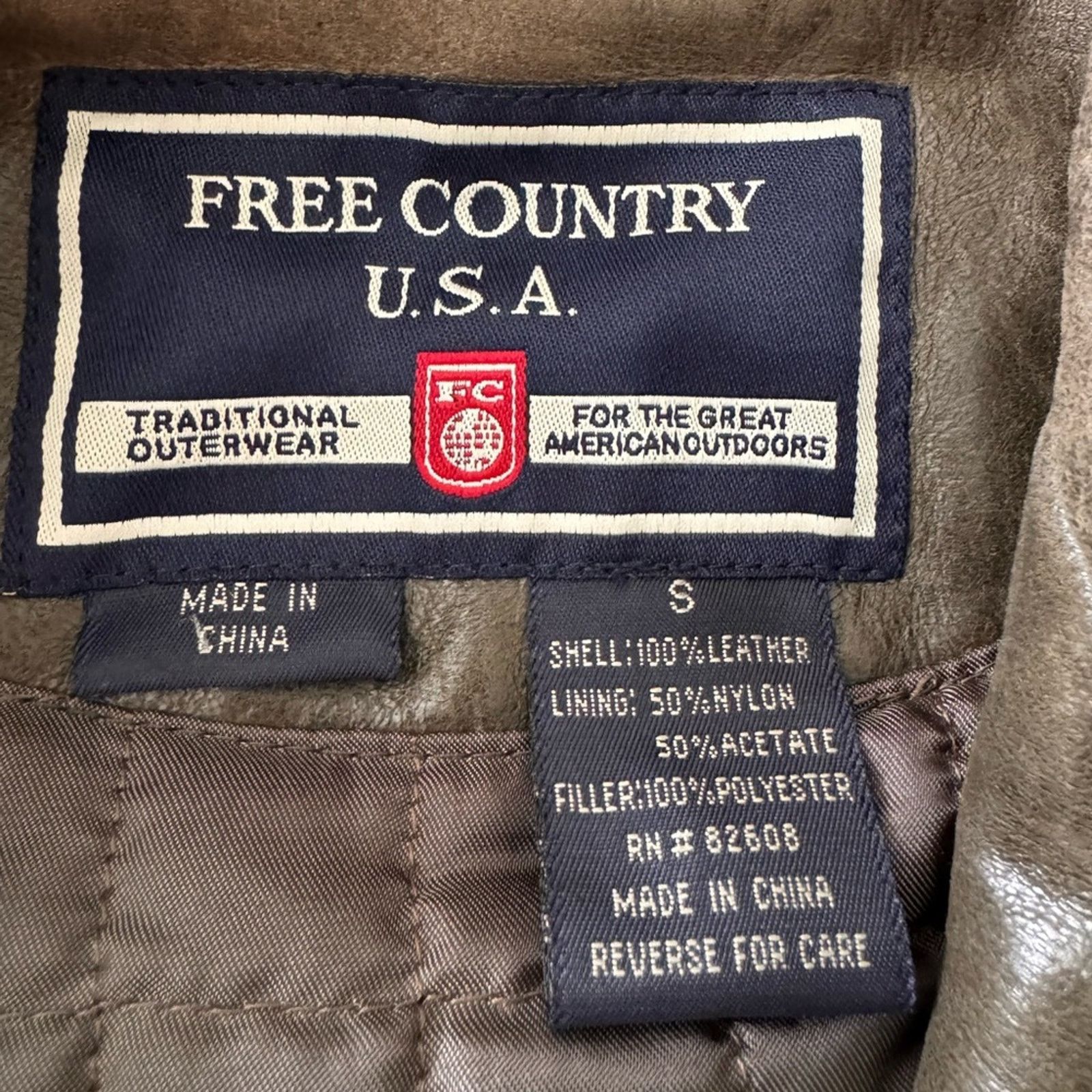 Free Country Vintage leather motorcycle style jacket Size S / US 4 / IT 40 - 5 Thumbnail