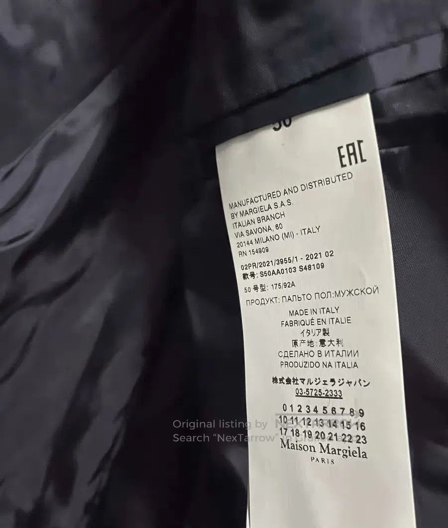 Maison Margiela Maison Margiela Navy Wool Coat Size 50. Size US M / EU 48-50 / 2 - 9 Thumbnail