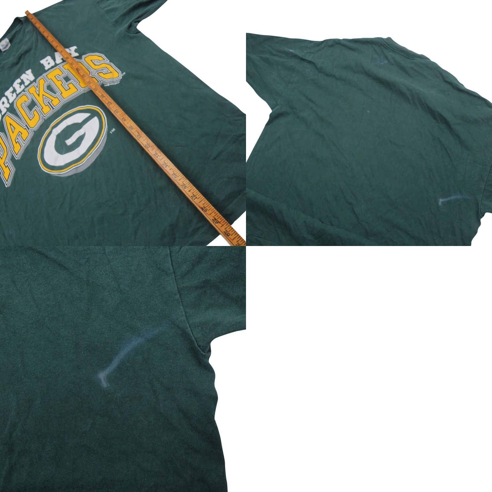 Vintage VINTAGE Green Bay Packers Mens XL T-Shirt Spellout Graphic Green Size US XL / EU 56 / 4 - 8 Thumbnail