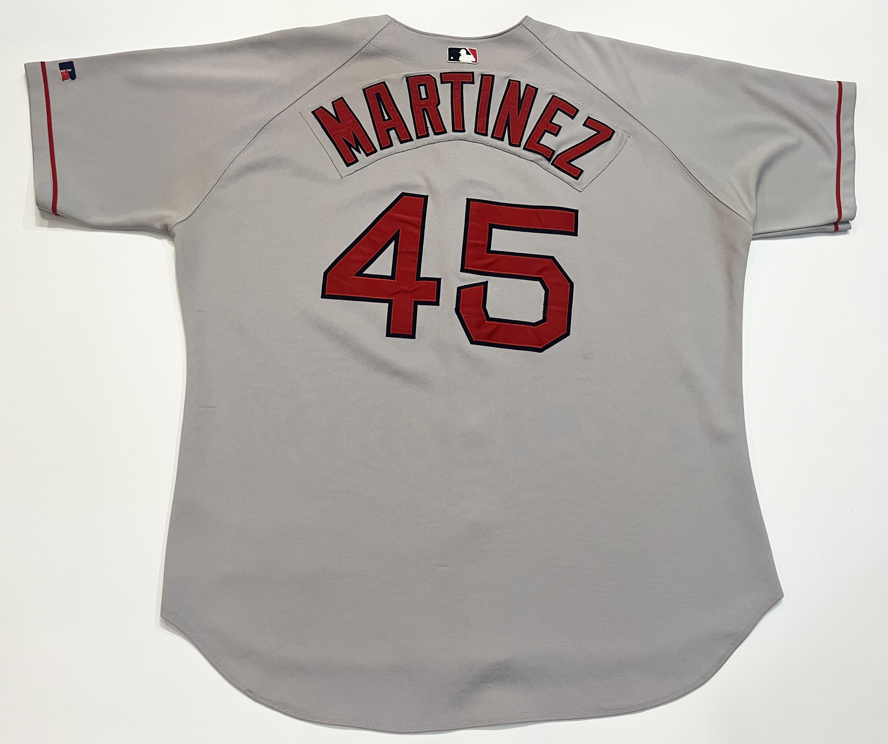 Russell Athletic Vtg Russell Diamond MLB Boston Red Sox MARTINEZ #45 Jersey Size US XL / EU 56 / 4 - 5 Thumbnail