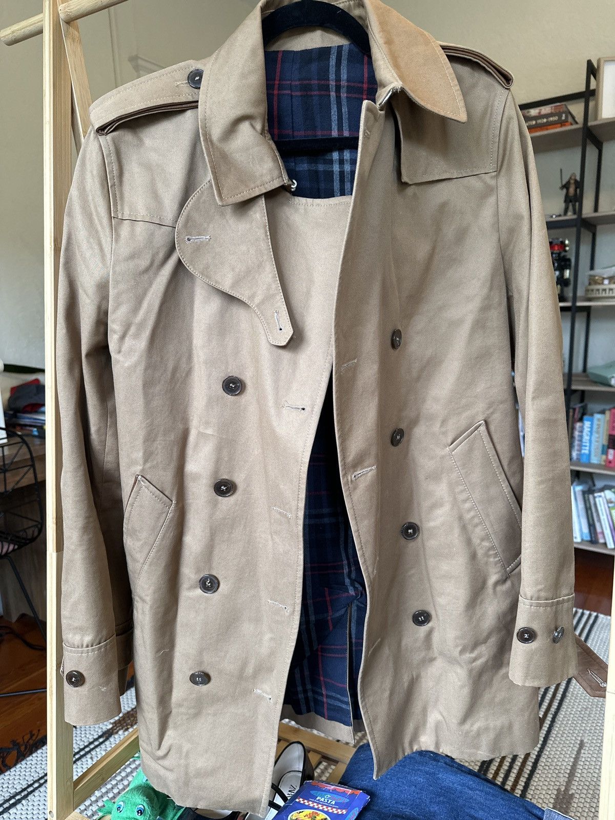 Sandro SANDRO Trench Coat Size US L / EU 52-54 / 3 - 1 Thumbnail