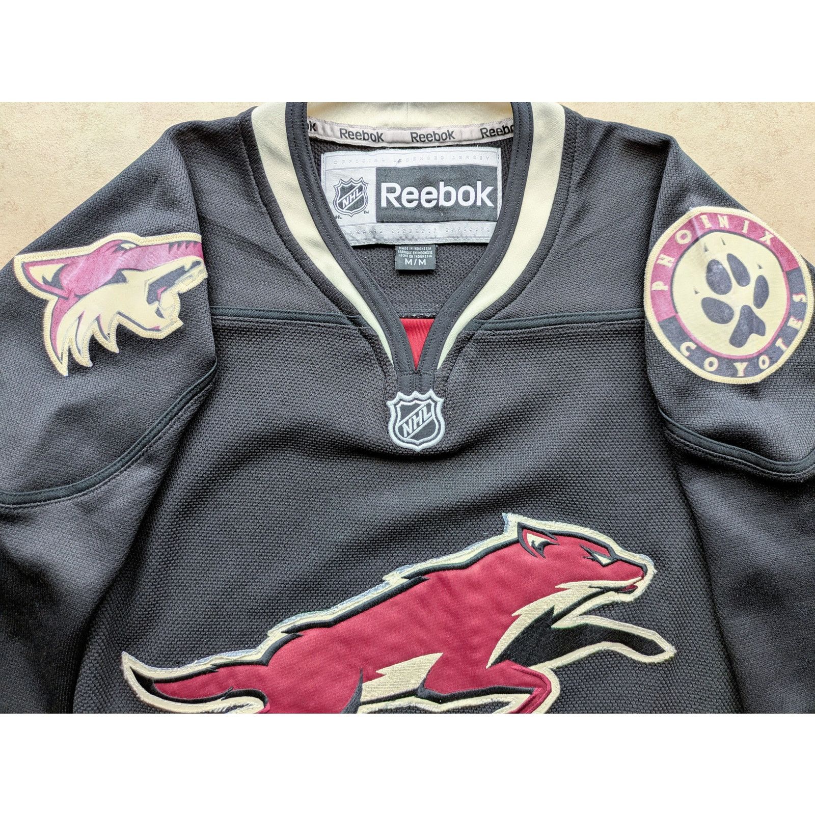 NHL × Reebok Arizona Coyotes 2000s Rbk jersey Leap M 3rd Alt Phoenix vtg Size US M / EU 48-50 / 2 - 1 Thumbnail