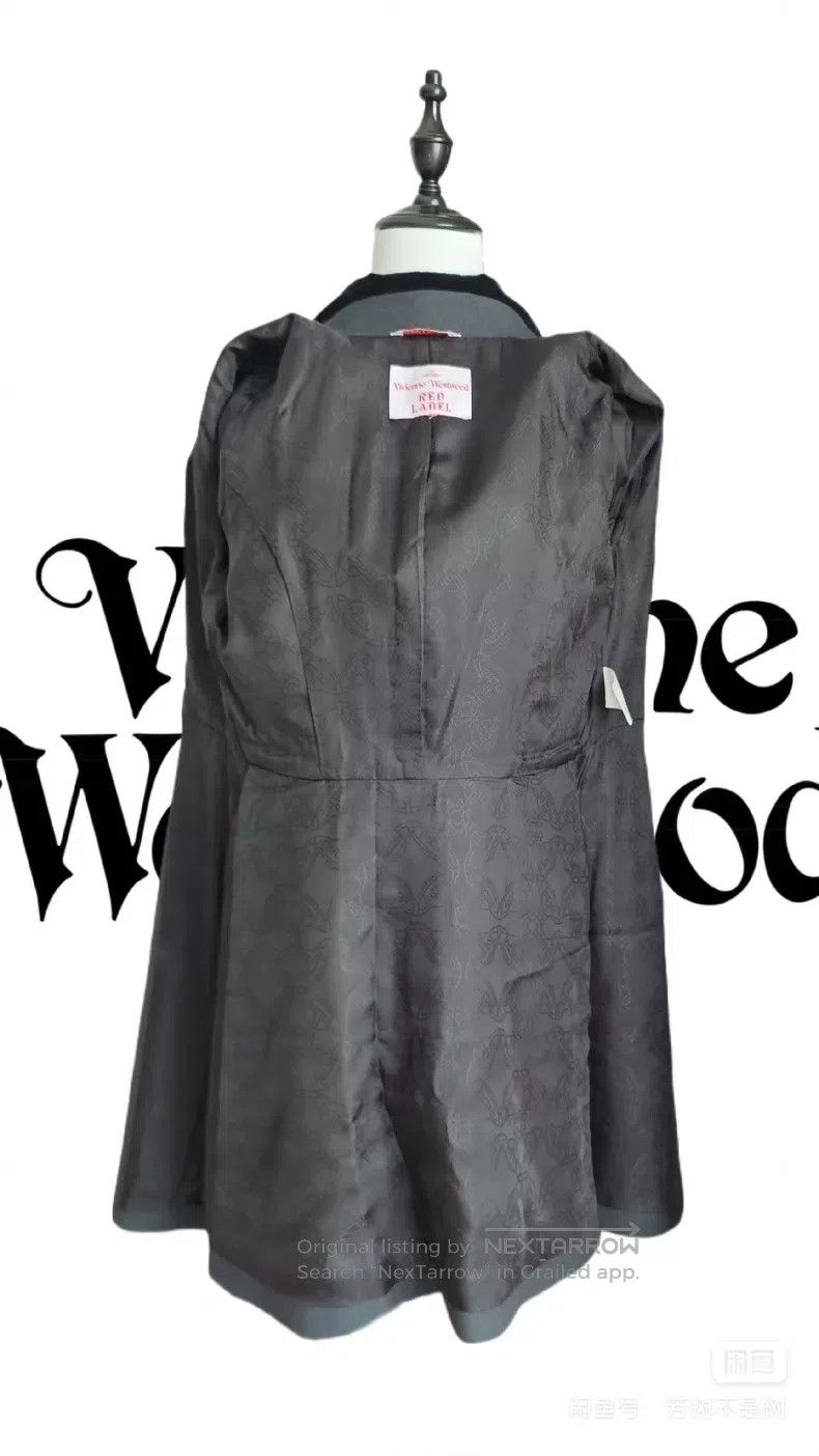 Vivienne Westwood Vivienne Westwood Velvet Collar Deep Gray Wool Coat Size M / US 6-8 / IT 42-44 - 5 Thumbnail