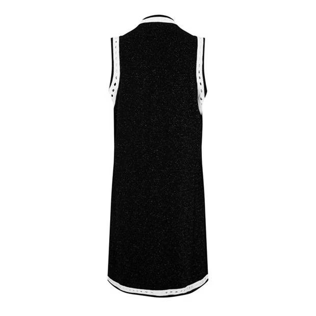 Balmain o1g2r1mq0924 Sleeveless Lace Cardigan in Noir & White Size XS / US 0-2 / IT 36-38 - 2 Thumbnail