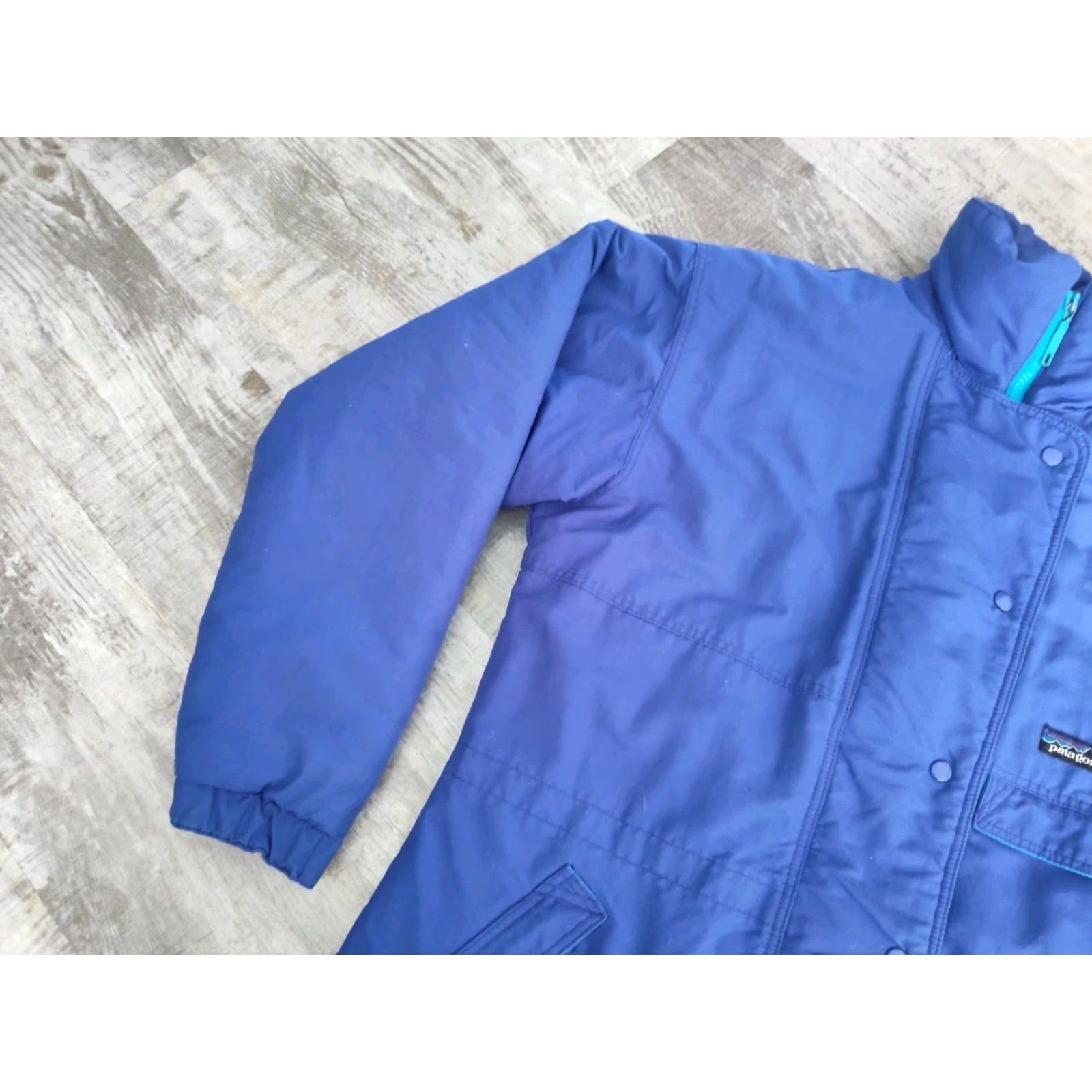 Patagonia Vintage Patagonia Women's Blue Parka Zip & Snap Snow Ski Jacket Size 8 Insulated Size M / US 6-8 / IT 42-44 - 5 Thumbnail