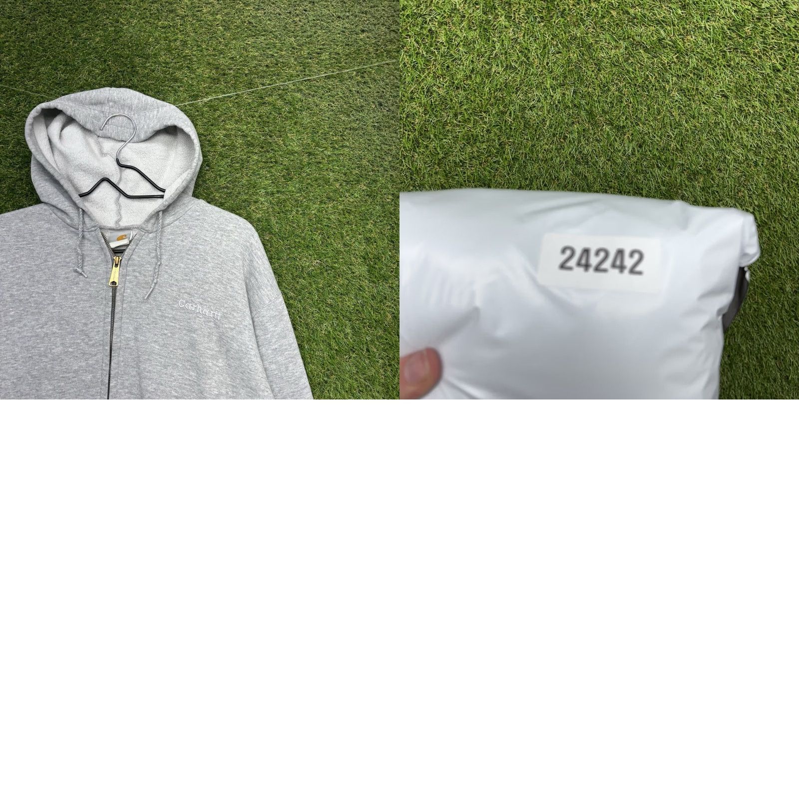 Carhartt Carhartt Hoodie Mens Medium Gray Full Zip Up Workwear Lightweight Jacket Fleece Size US M / EU 48-50 / 2 - 9 Thumbnail
