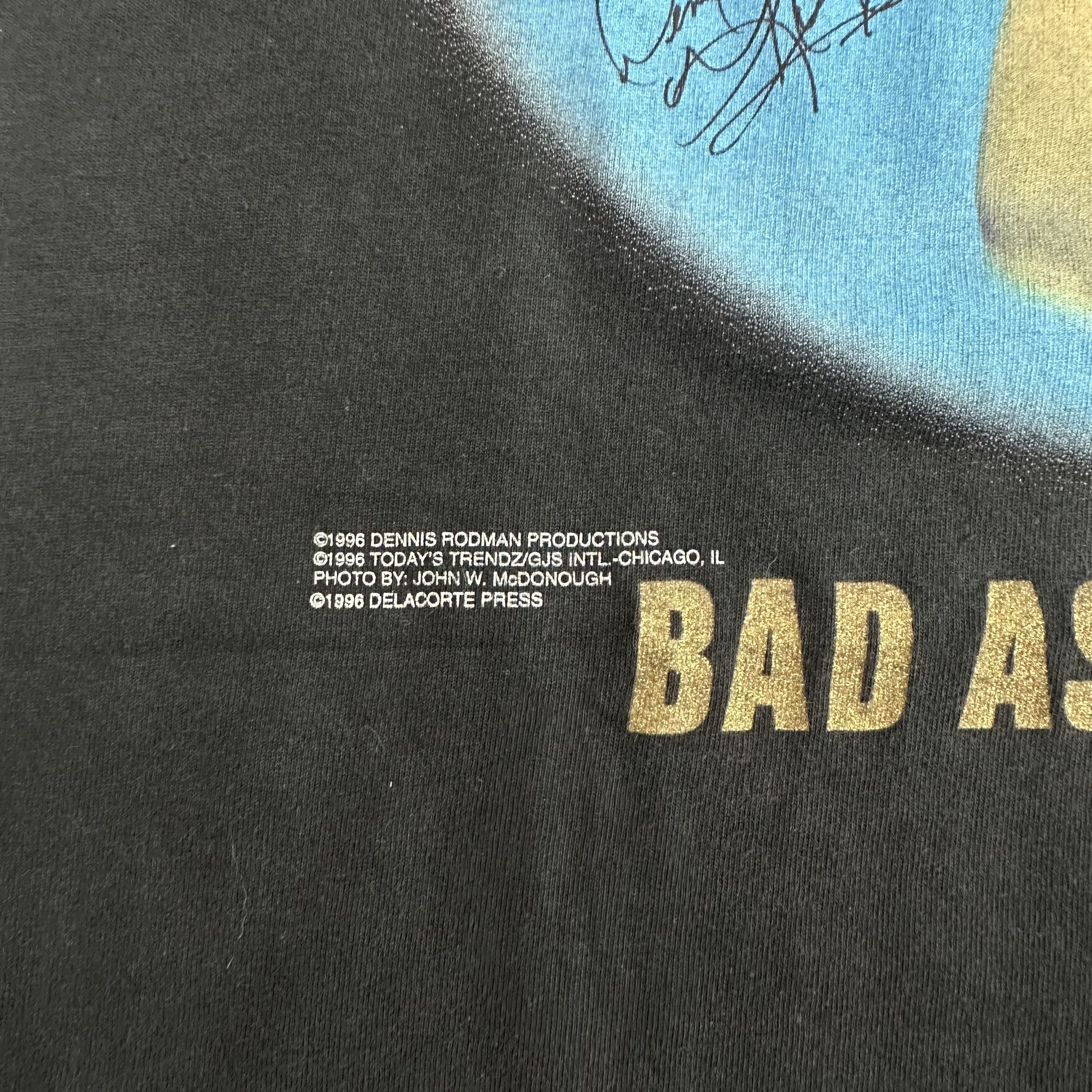 NBA × Rap Tees × Vintage Vintage 1996 Dennis Rodman Bad As I Wanna Be Shirt Size US L / EU 52-54 / 3 - 2 Thumbnail