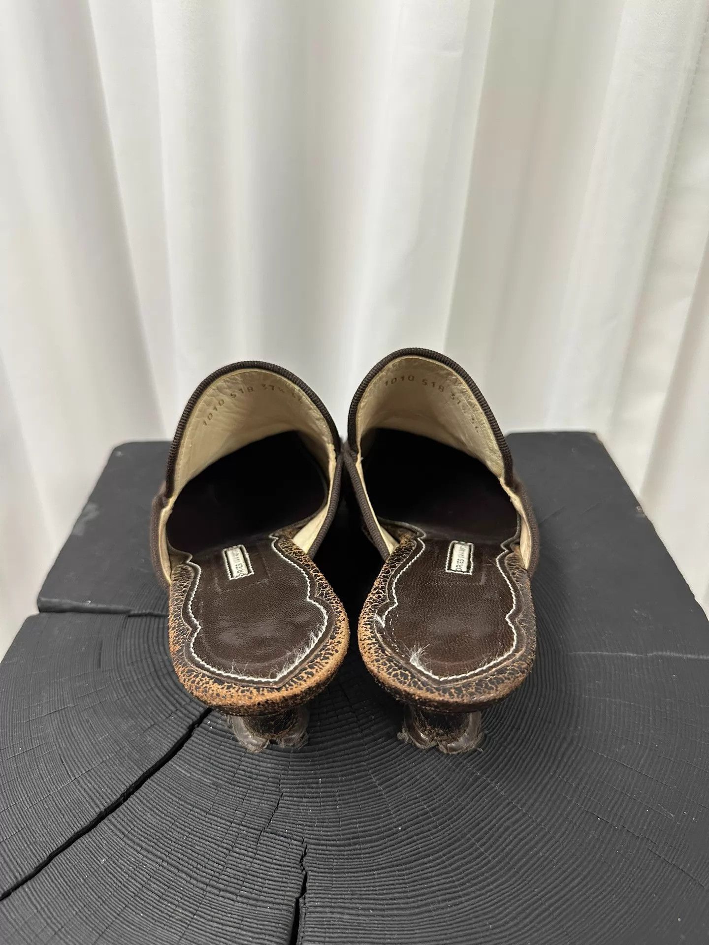 Dries Van Noten Dries Van Noten Embroidered Mule Heels 37.5 Size US 7 / IT 37 - 5 Thumbnail