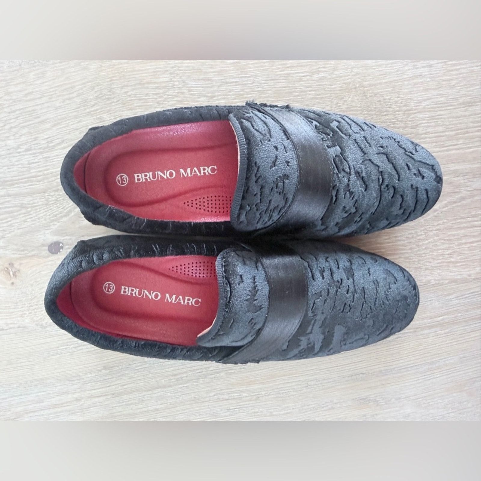 Other Bruno Mark PU Velvet Boys Black Dress Shoes Loafers size 13 Size US 13 / EU 46 - 8 Thumbnail