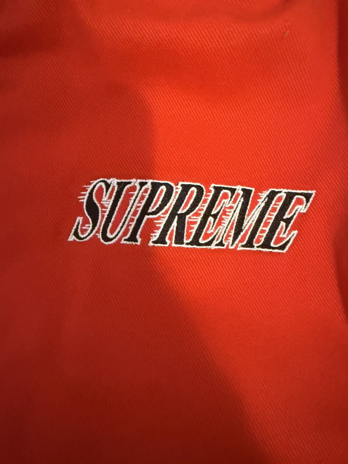 Mitchell & Ness × Supreme Supreme Mitchell & Ness Twill Stadium Jacket ‘Red’ Size US M / EU 48-50 / 2 - 3 Thumbnail