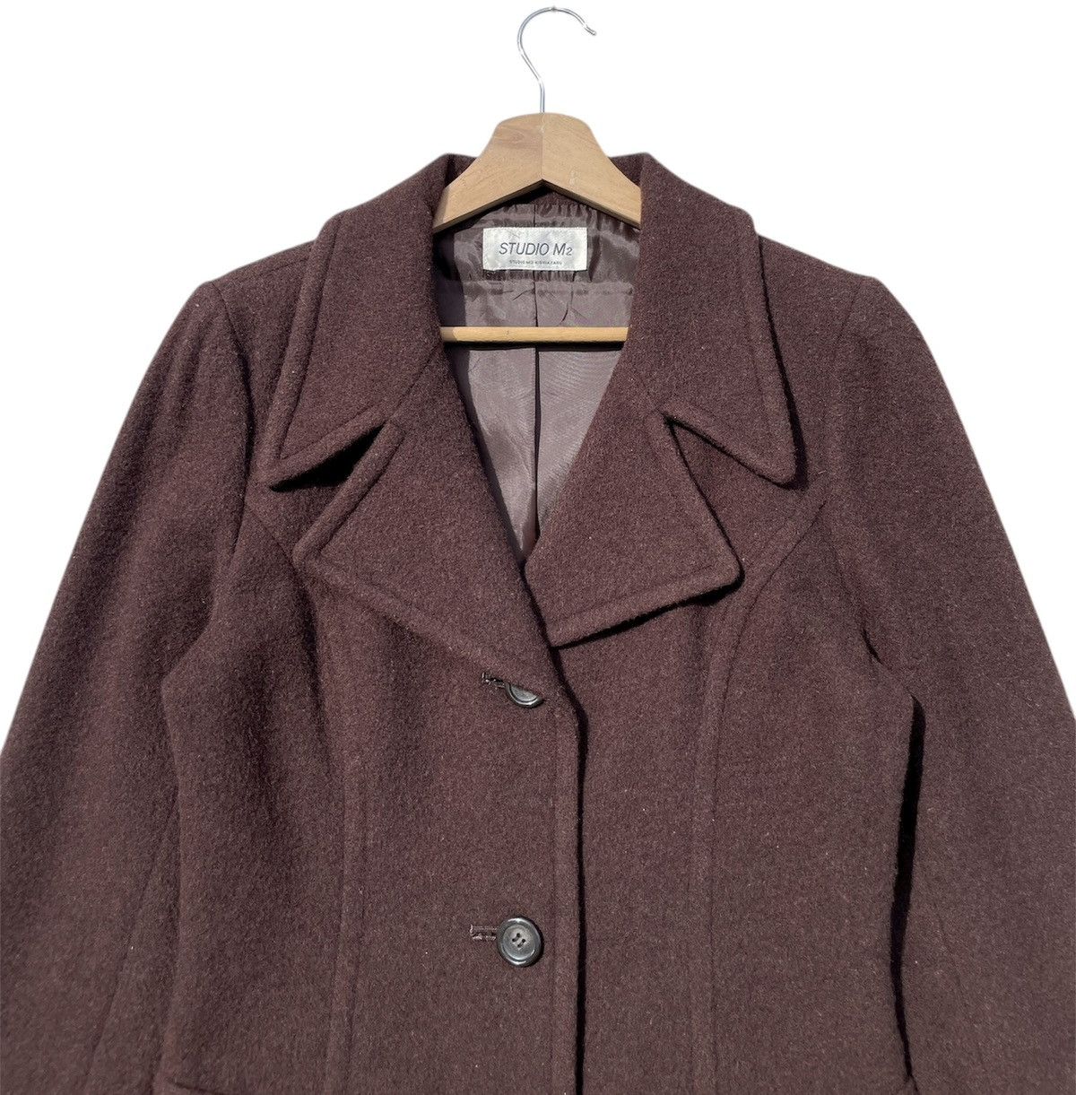 Japanese Brand 🔥Accept Binding Offer🔥 Studio M2 Wool Peacoat Jacket Size S / US 4 / IT 40 - 5 Thumbnail