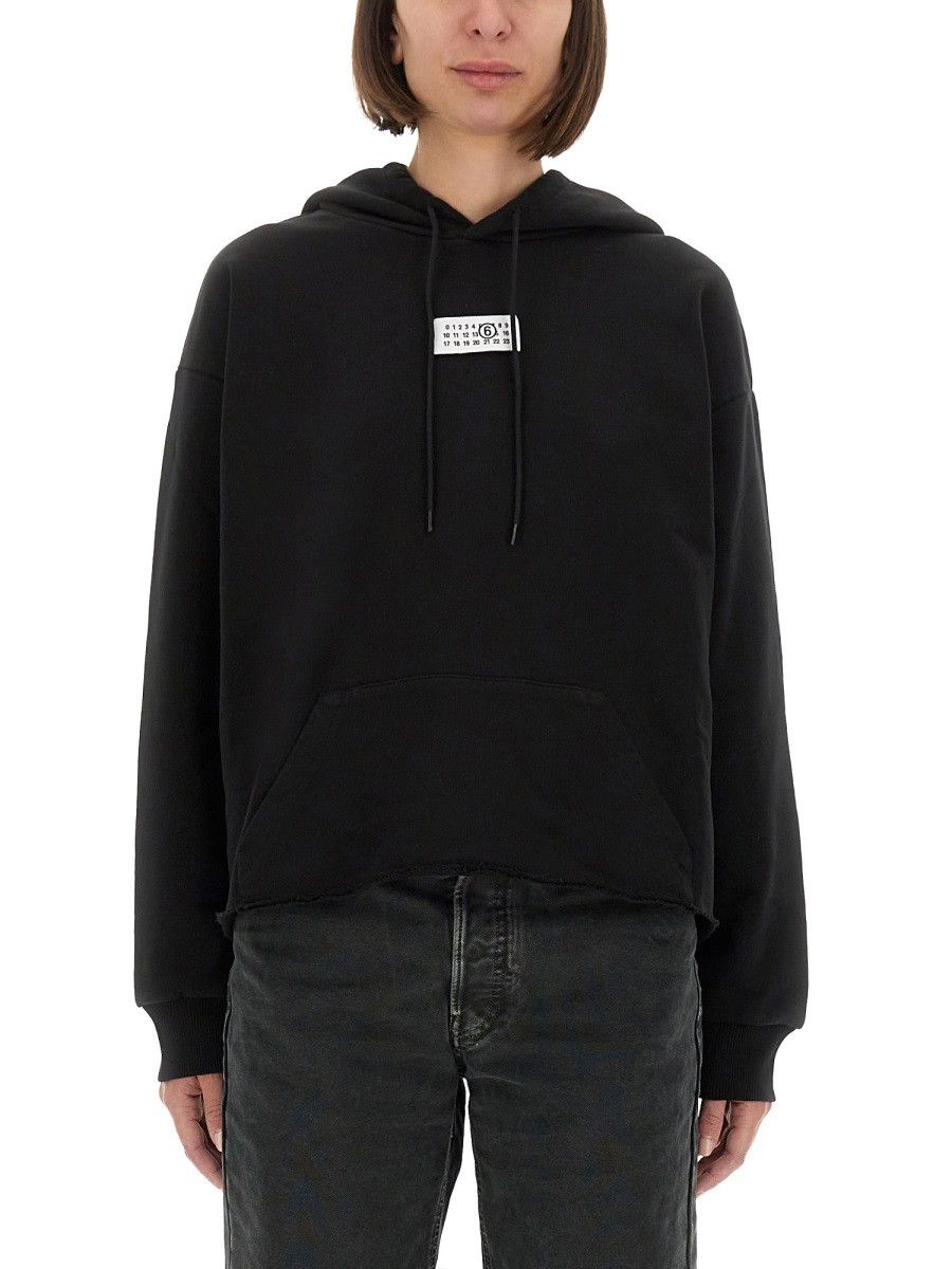 MM6 MM6 HOODIE - BLACK Size S / US 4 / IT 40 - 1 Thumbnail