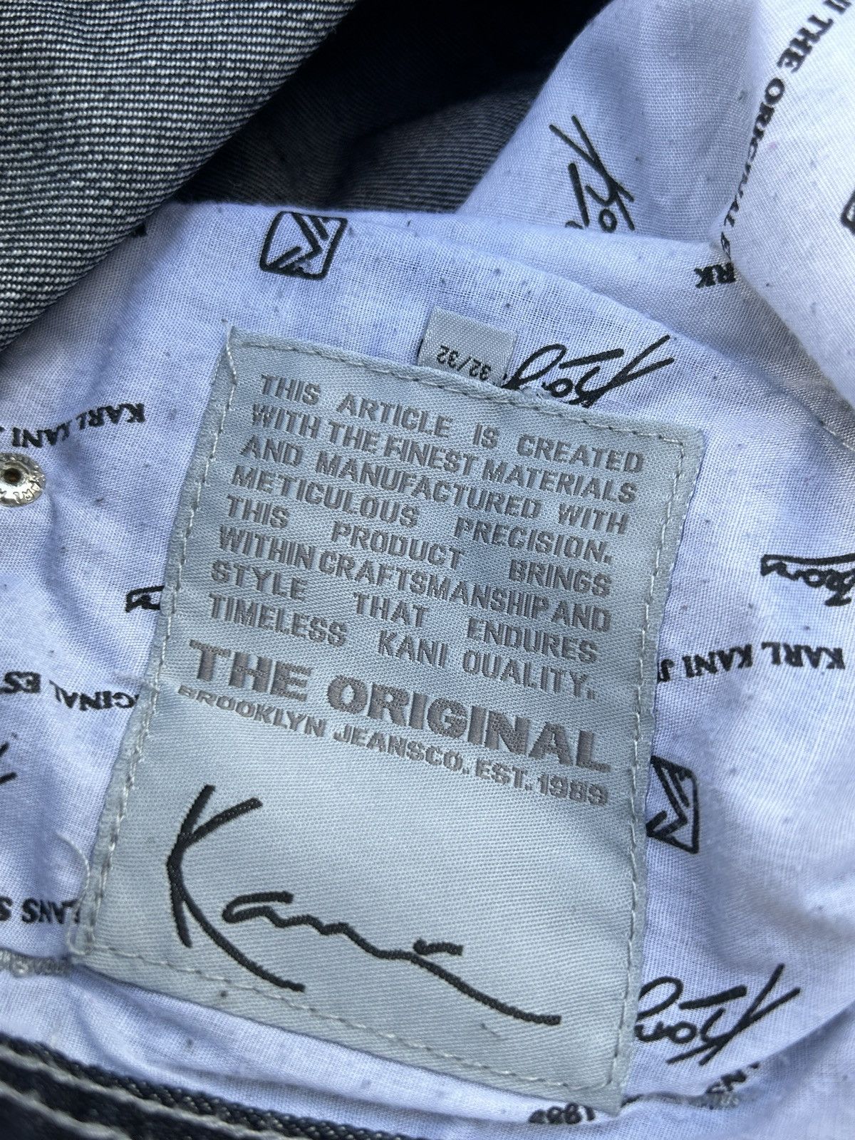 Karl Kani Vintage Karl Kani Big Embroidered Logo Denim Jeans 32 Size US 32 / EU 48 - 11 Thumbnail