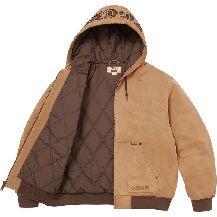 Supreme × The Great China Wall Supreme The Great China Wall Hooded Work Jacket in Tan Size US XXL / EU 58 / 5 - 3 Thumbnail