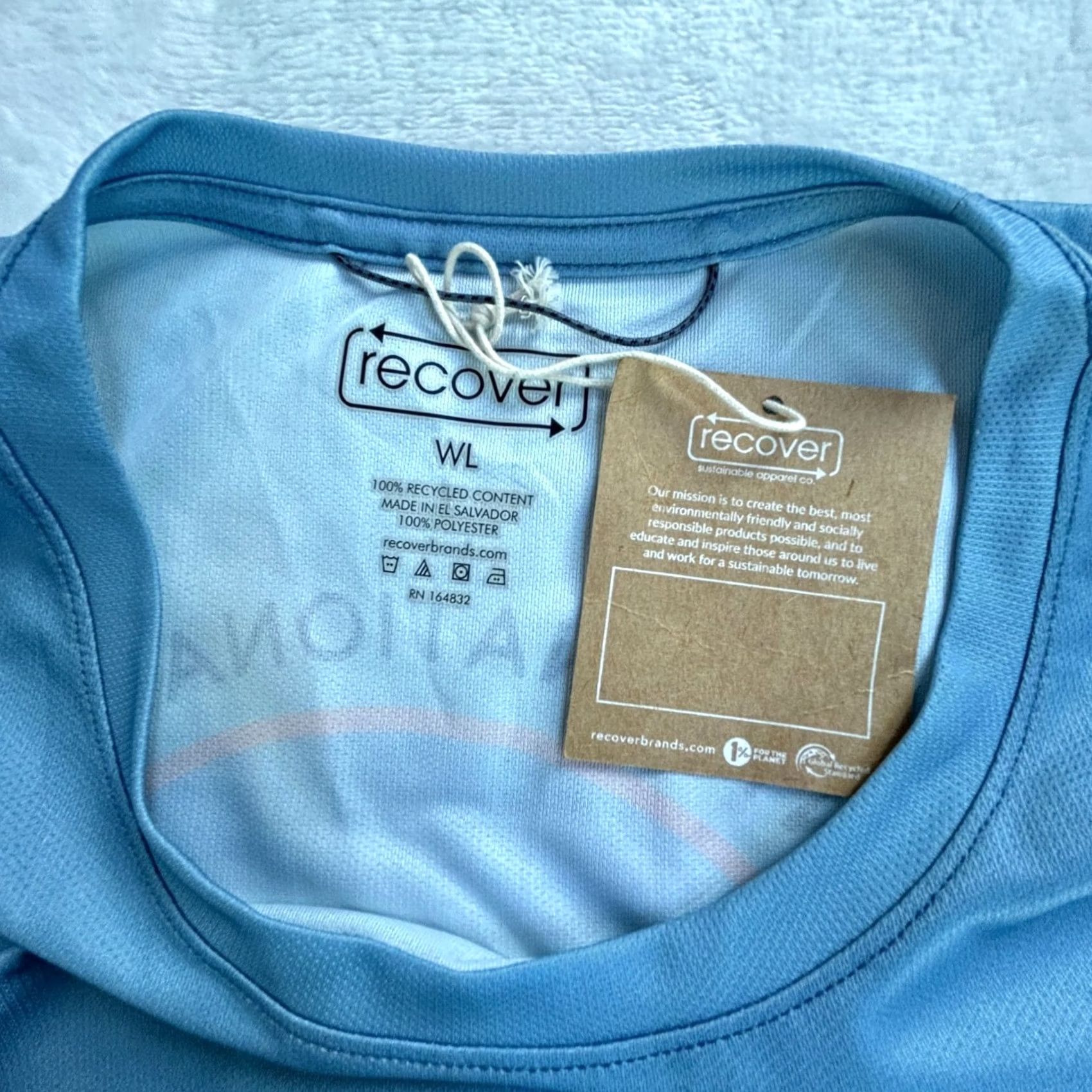 Vintage Recover Big Sur International Marathon 26.2 Blue Running Shirt Womens Large New Size L / US 10 / IT 46 - 3 Thumbnail