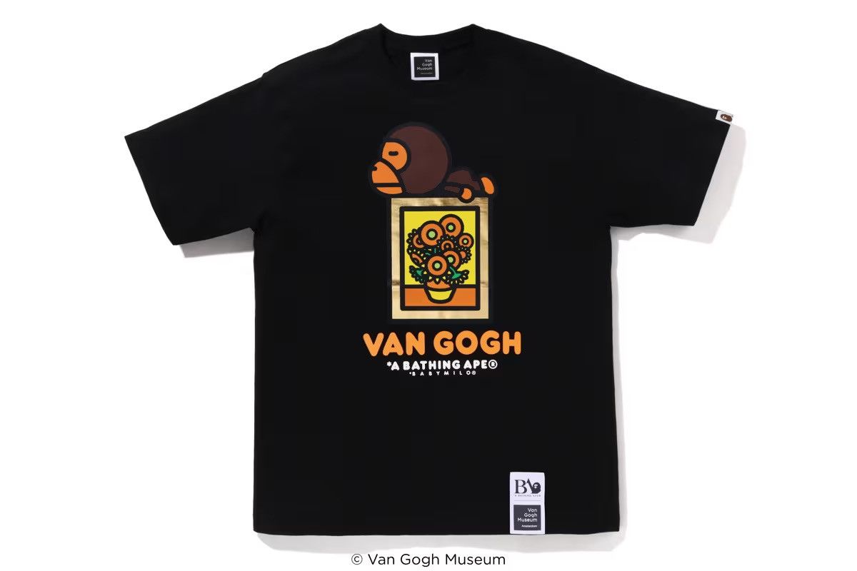 トップス Bape X Baby Milo Van Gogh BAPE x Van Gogh Museum Baby Milo Tee Black