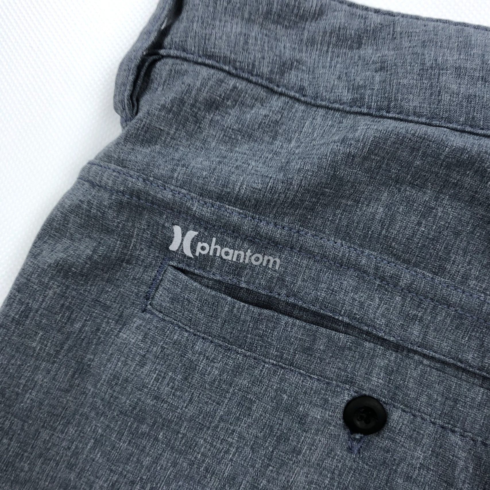 Hurley Hurley Phantom Men's Shorts 34 Gray Blue Heather Flat Front Chino Regular Moisture Wicking Shorts Utility Pocket Size US 34 / EU 50 - 6 Thumbnail