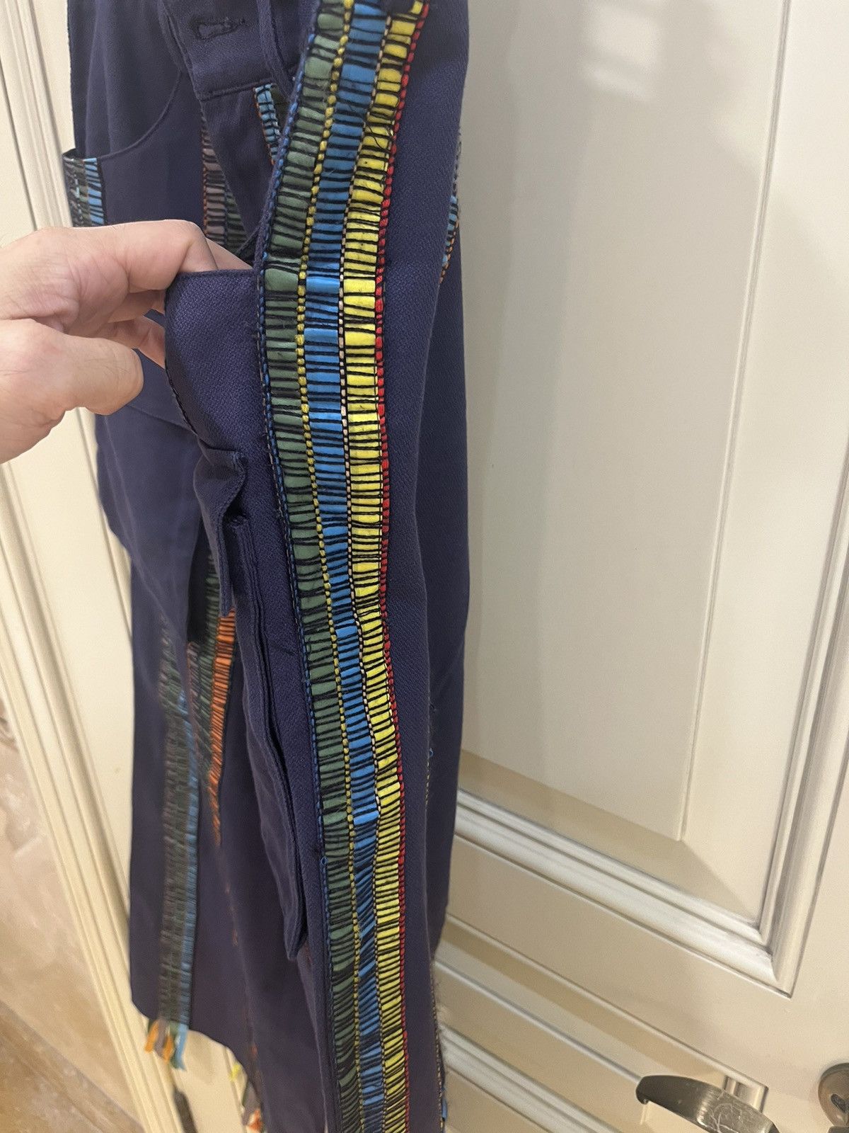 Bethany Williams wide legged flared cargo pamts with ribbons sizeS Size US 28 / EU 44 - 12 Thumbnail