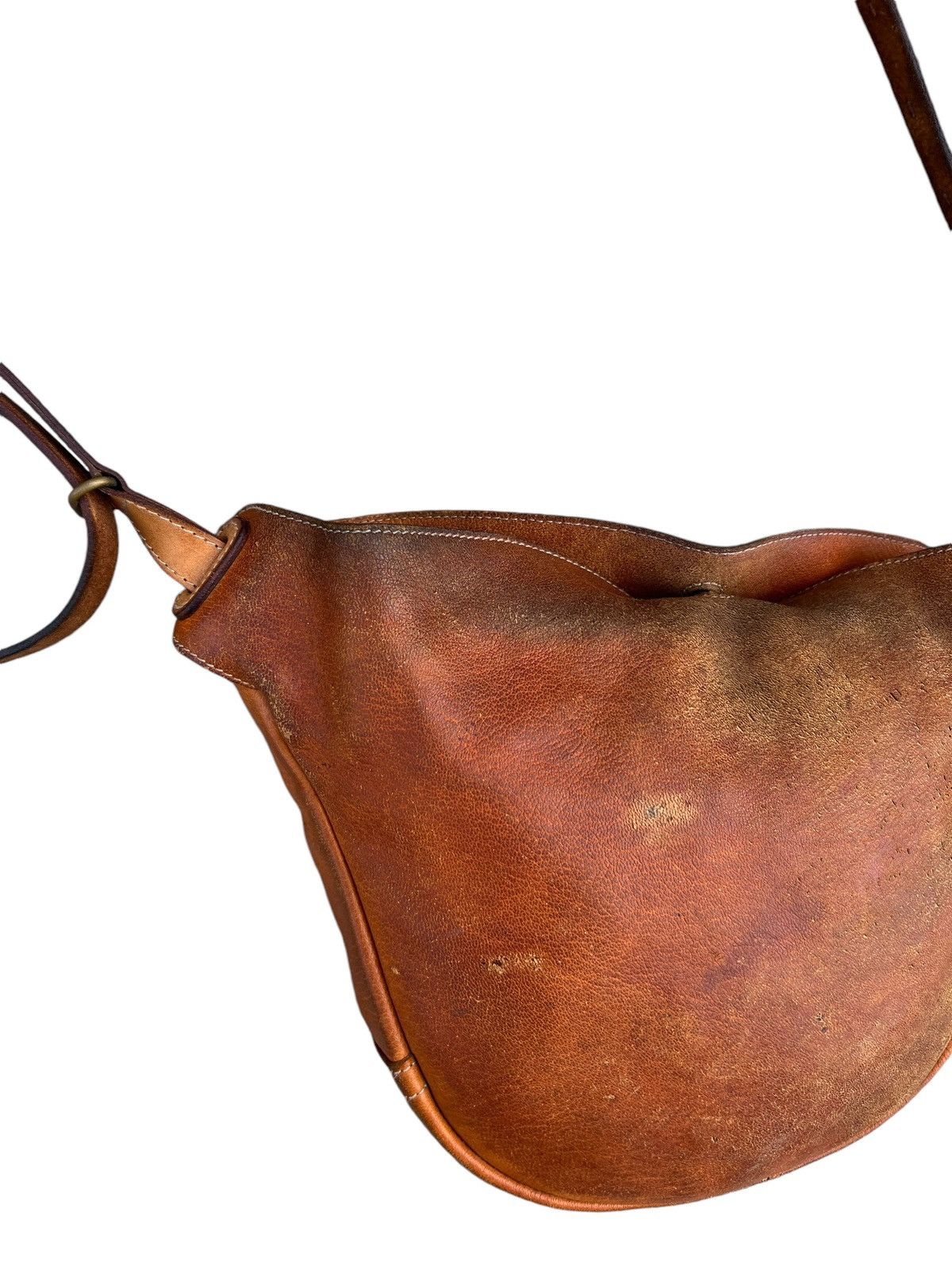 Leather Trashed Style Craft Japan Distress Muddy Patina Leather Bag Size ONE SIZE - 10 Thumbnail