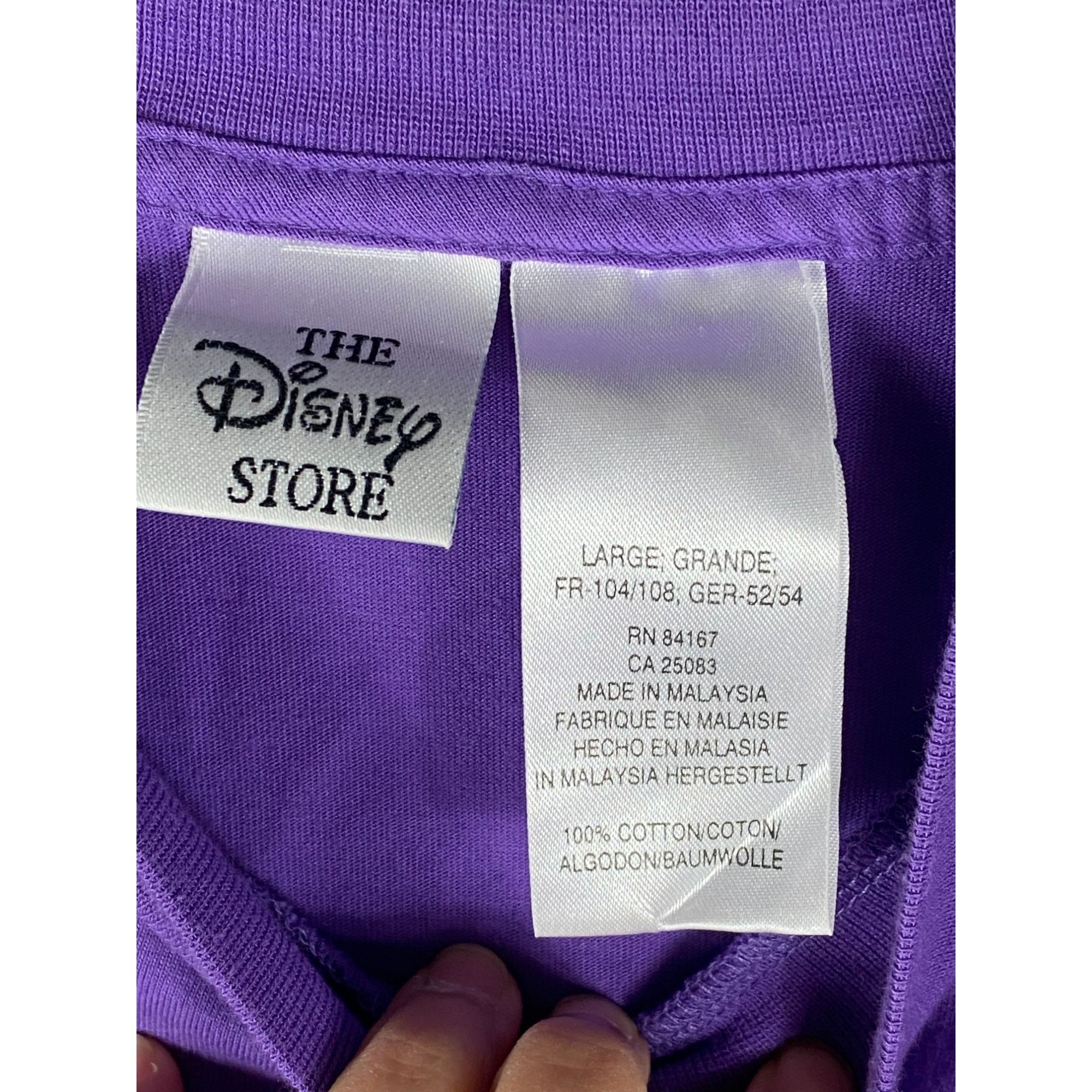 Disney Vintage The Disney Store Dopey Embroidered Tee Shirt Purple Size US L / EU 52-54 / 3 - 3 Thumbnail