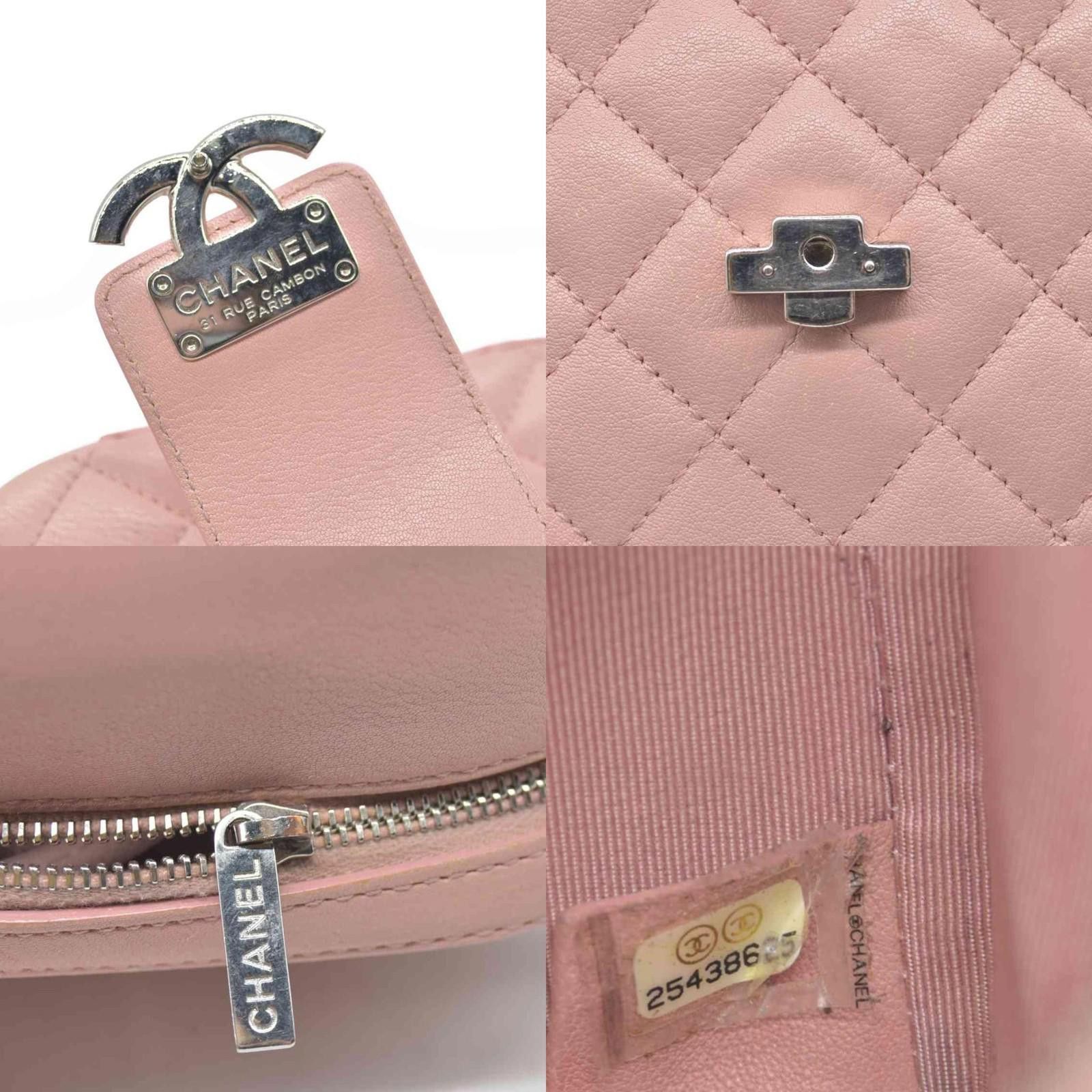 Chanel $4200 Chanel Lambskin Quilted Mini CC Box Camera Bag Pink Size ONE SIZE - 5 Thumbnail