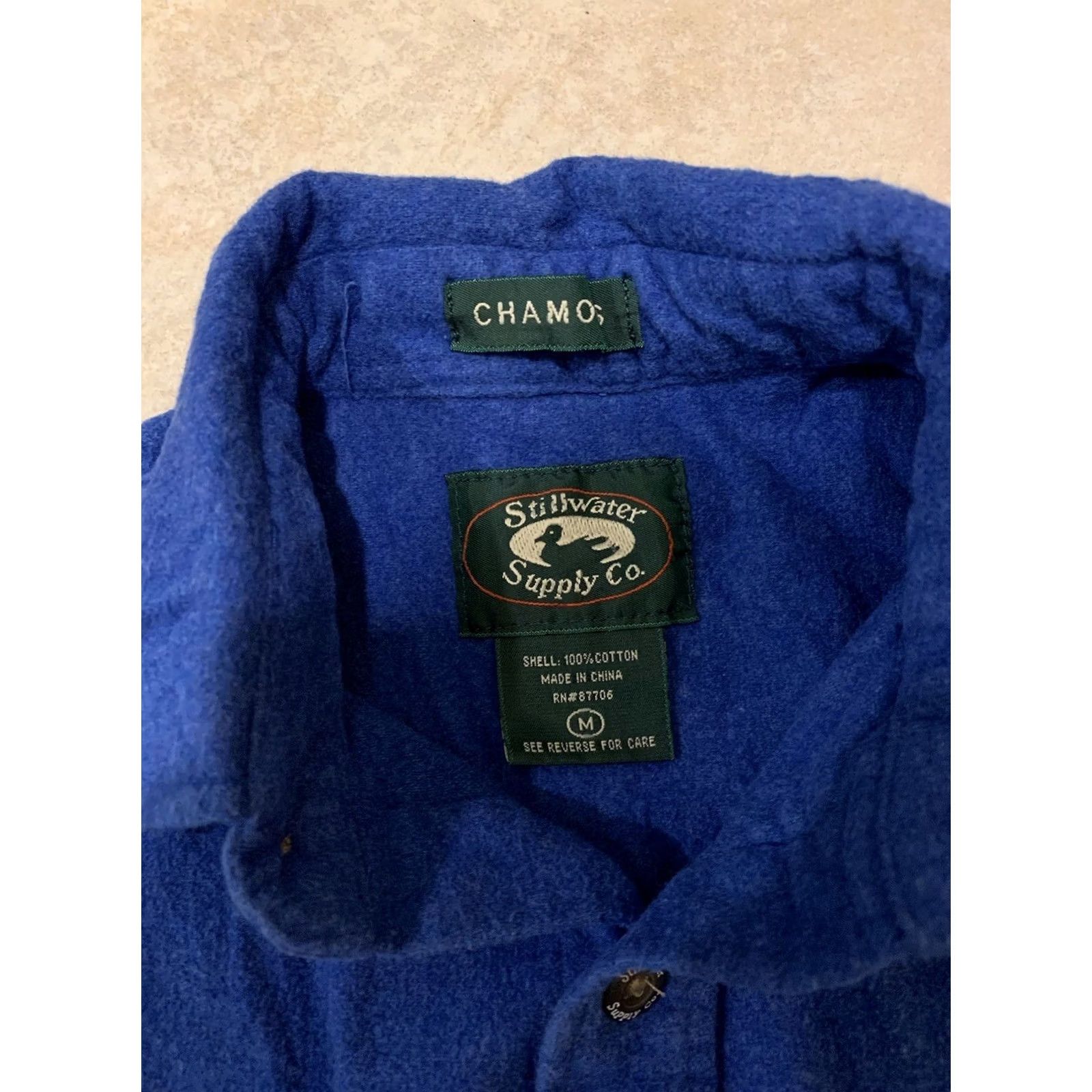 Vintage Stillwater Supply Co Mens Long Sleeve Shirt Chamois Blue Vintage? No Size US M / EU 48-50 / 2 - 3 Thumbnail