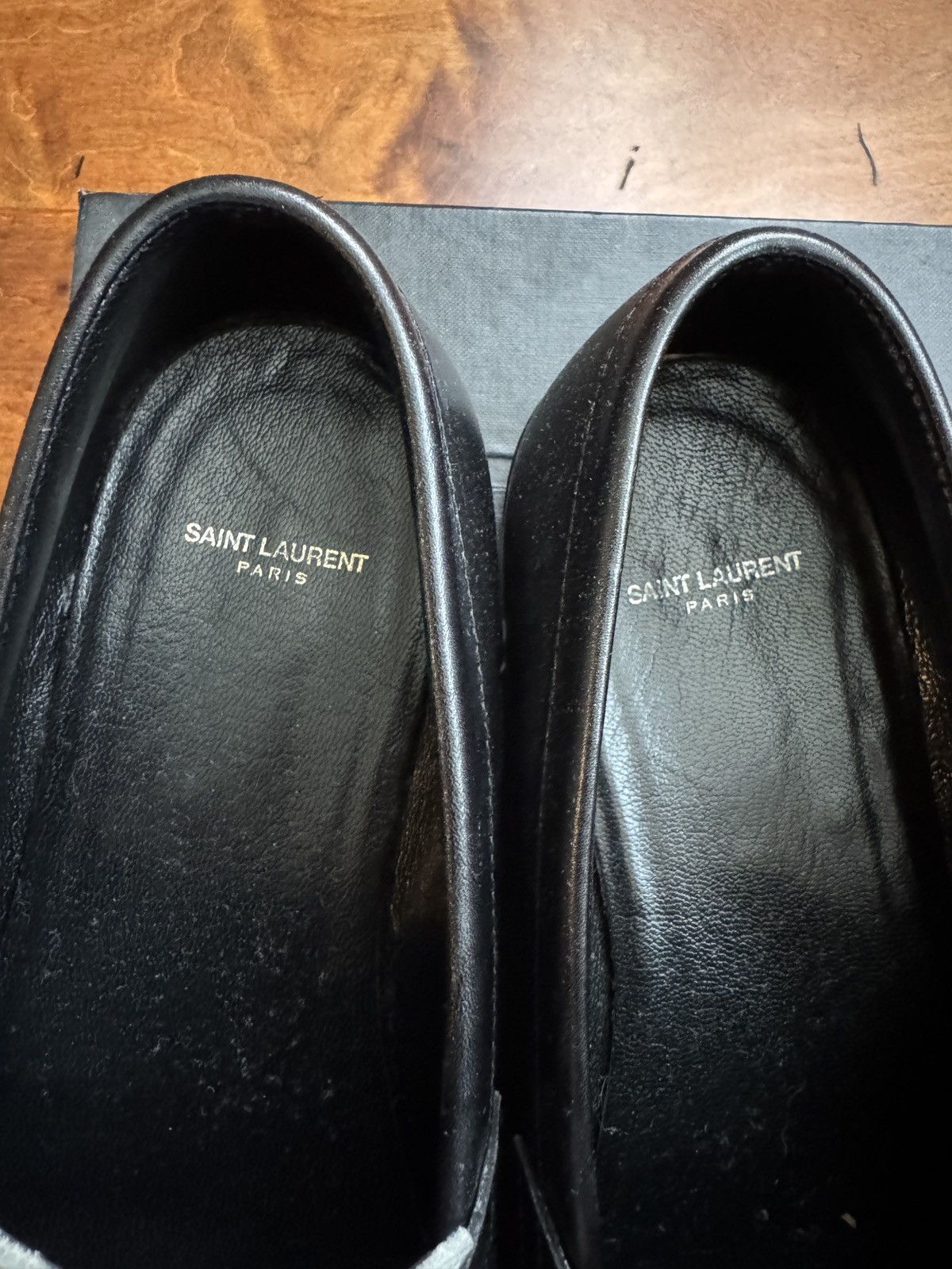 Saint Laurent Paris Two Tone Penny Loafer Size US 9.5 / EU 42-43 - 3 Thumbnail