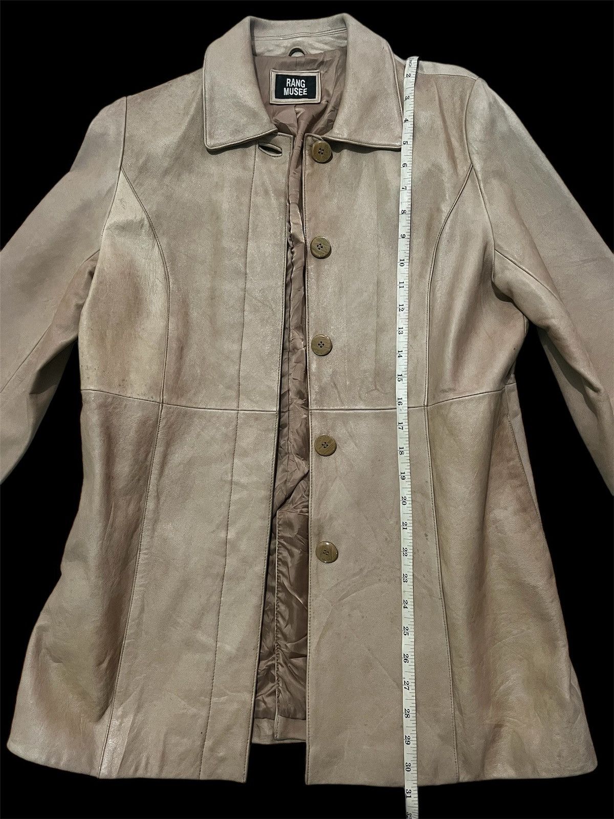 Japanese Brand RARE VINTAGE JAPAN RANG MUSEE LEATHER COAT JACKET Size US M / EU 48-50 / 2 - 11 Thumbnail