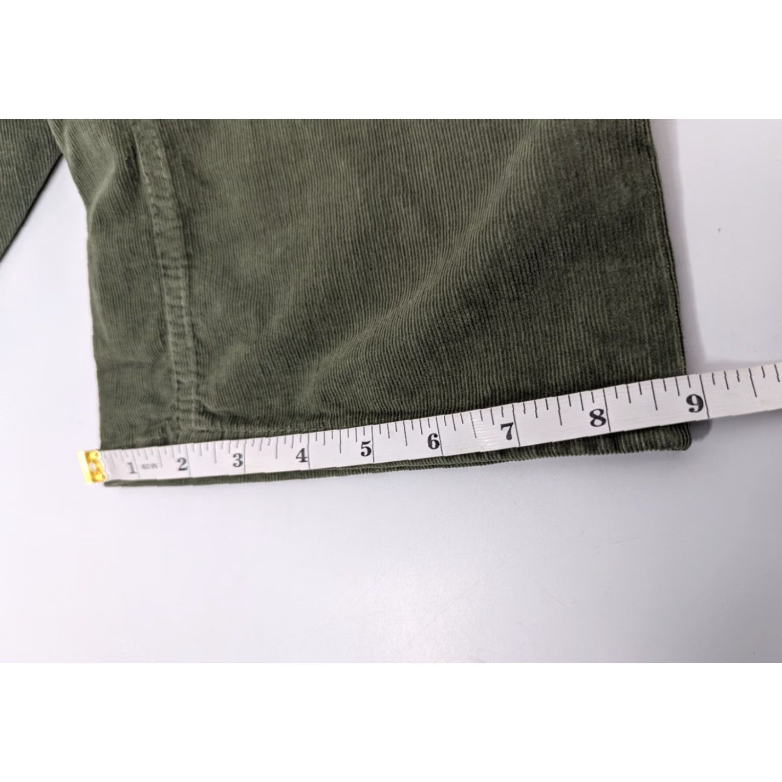 Free People Free People Pants Women 28 Green Corduroy Skinny Flare Ribbed Jenny High Rise Size 28" / US 6 / IT 42 - 7 Thumbnail