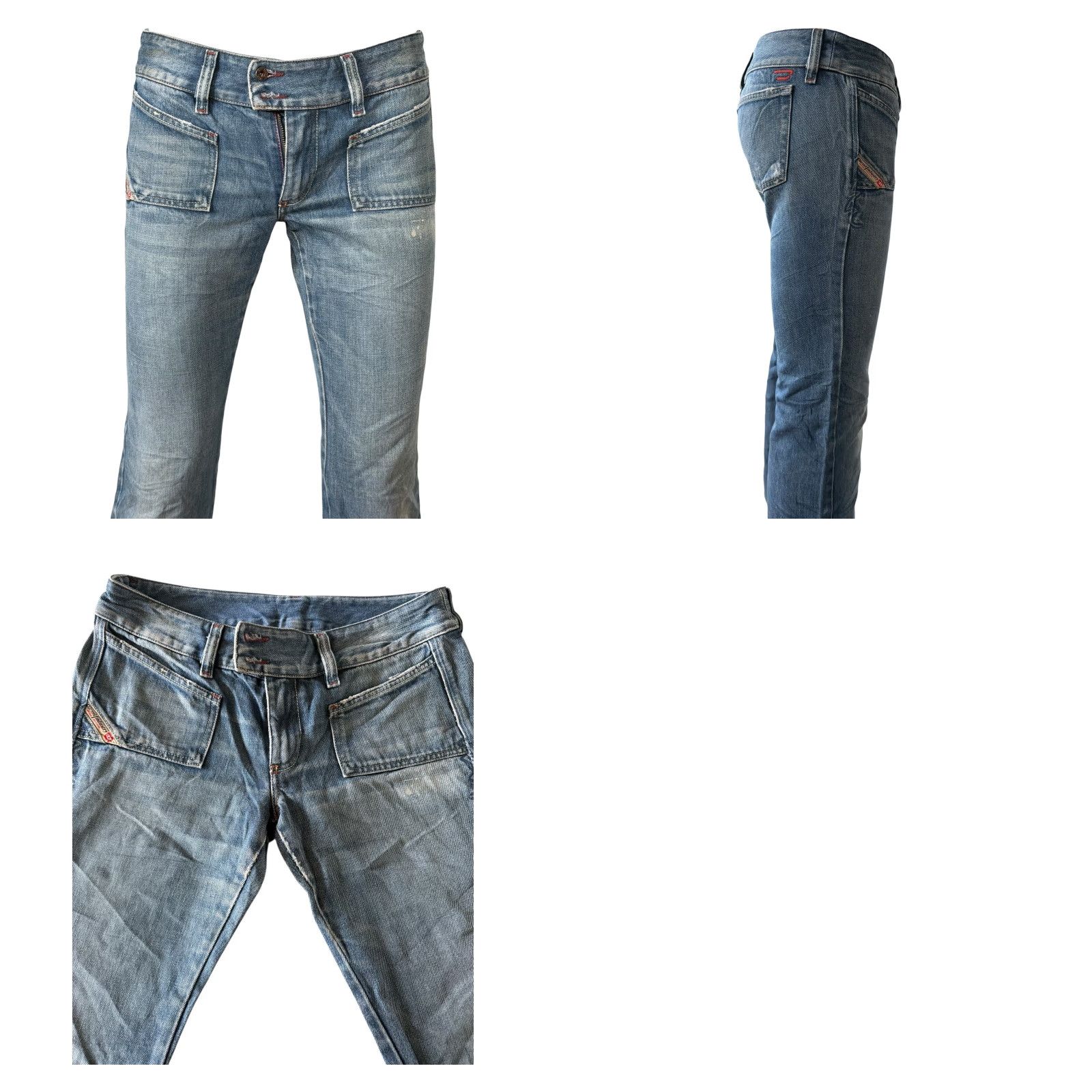 Diesel VINTAGE Diesel Jeans HUSH 30 Bootcut Flare Denim 0070L Made in Italy Women 30 Blue 2005 Size 30" / US 8 / IT 44 - 8 Thumbnail