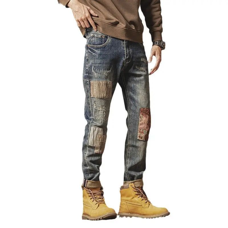 Japanese Brand Retro loose high street ripped jeans Size US 32 / EU 48 - 4 Thumbnail