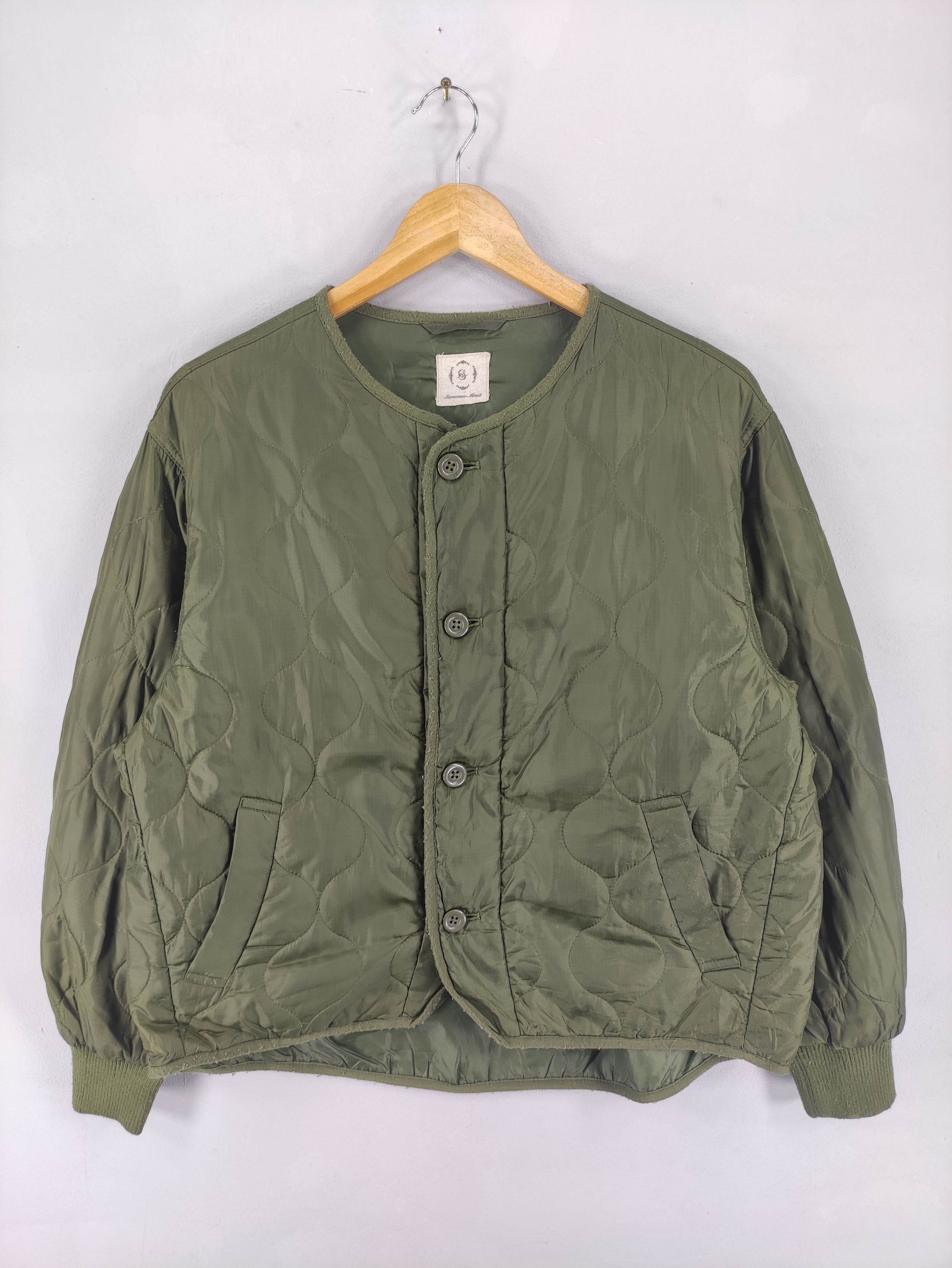 Japanese Brand Vintage Samansa Mos2 Quilted Jacket Button Up Size L / US 10 / IT 46 - 1 Thumbnail