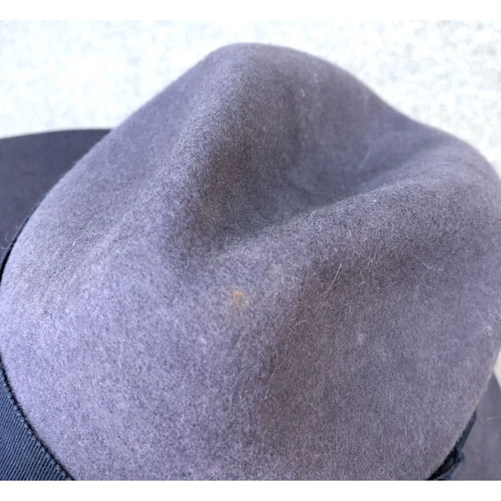FELT NINAKURU Wool Felt Wide Brim Fedora Hat Gray Blue Women's One Size Ojai Cap Size ONE SIZE - 5 Thumbnail