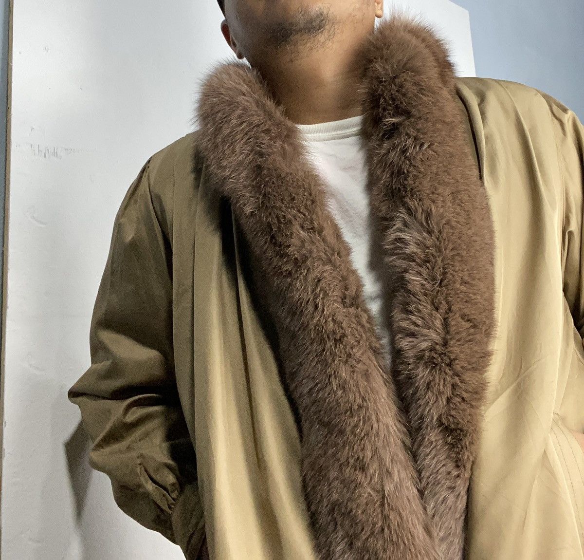 Sagafurs Real Fox Mink Furs Luxury Jacket Size L / US 10 / IT 46 - 1 Thumbnail
