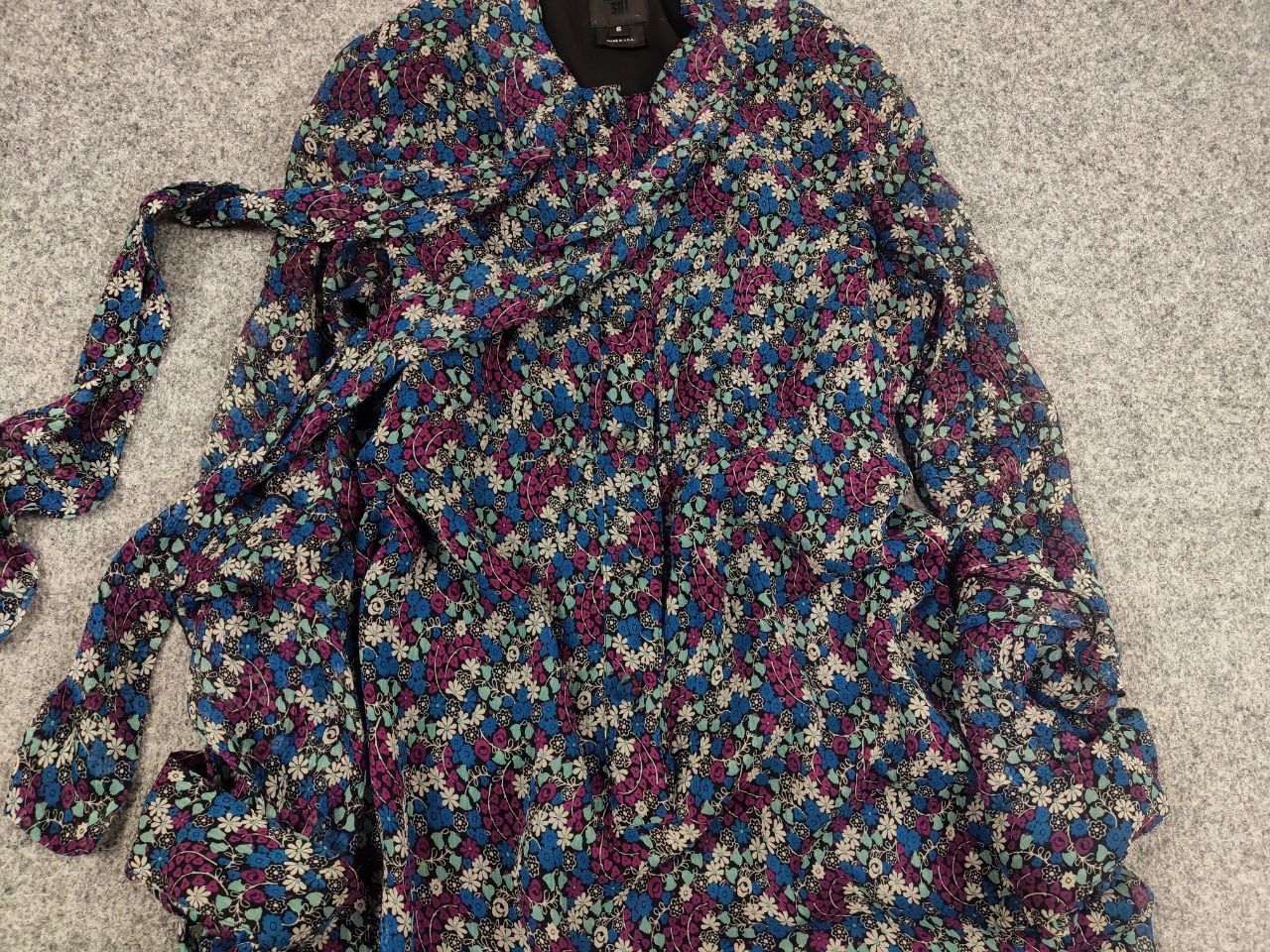 Anna Sui Anna Sui design mixed silk dress dolman Long sleeve tunik Size M / US 6-8 / IT 42-44 - 5 Thumbnail