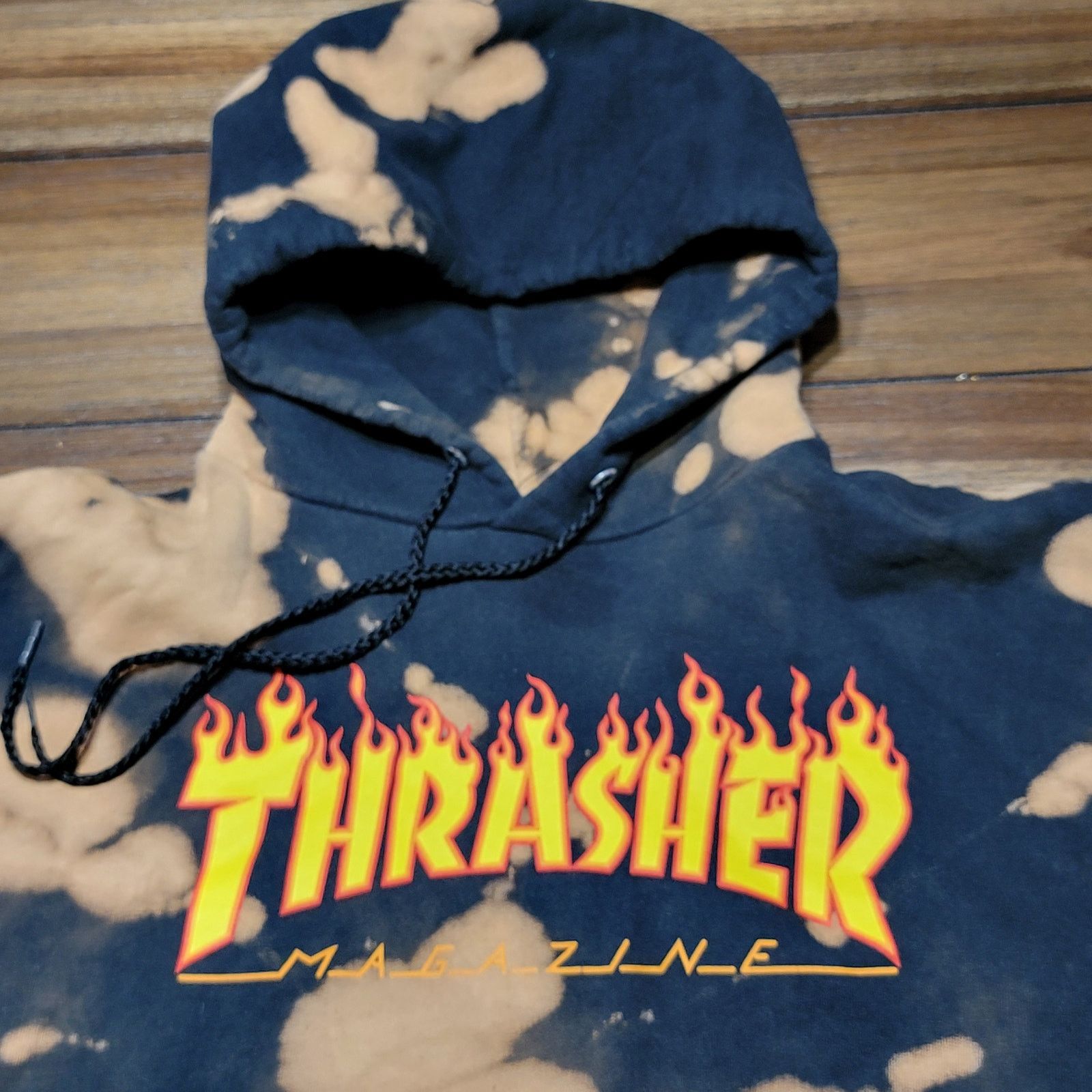 Thrasher Thrasher Magazine LS Cut Crop Tie-Dye Hoodie - Size Medium Size M / US 6-8 / IT 42-44 - 2 Thumbnail