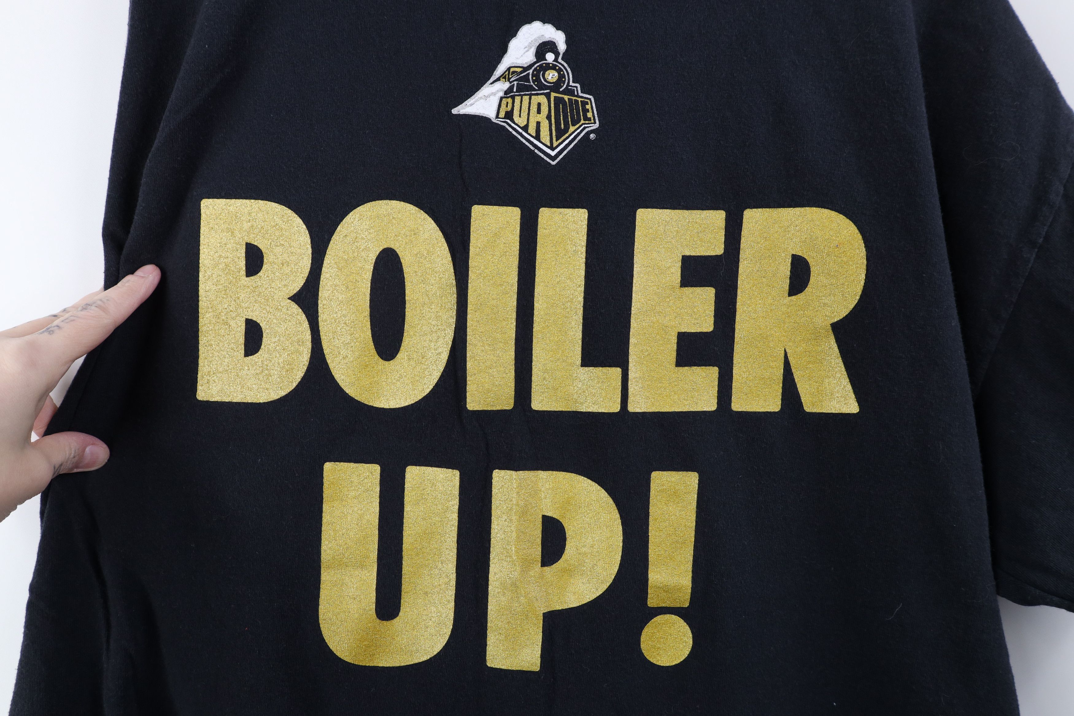 Vintage Vintage 90s University Football Boiler Short Sleeve T-Shirt Size US XL / EU 56 / 4 - 11 Thumbnail