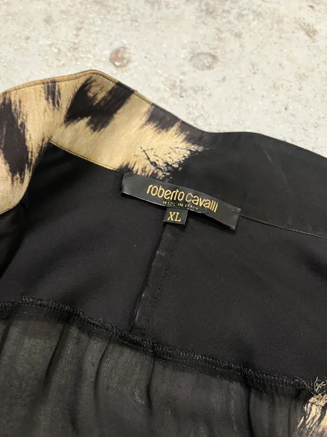 Roberto Cavalli AW2001 Roberto Cavalli Black Silk Leopard Print Shirt Size L / US 10 / IT 46 - 9 Thumbnail