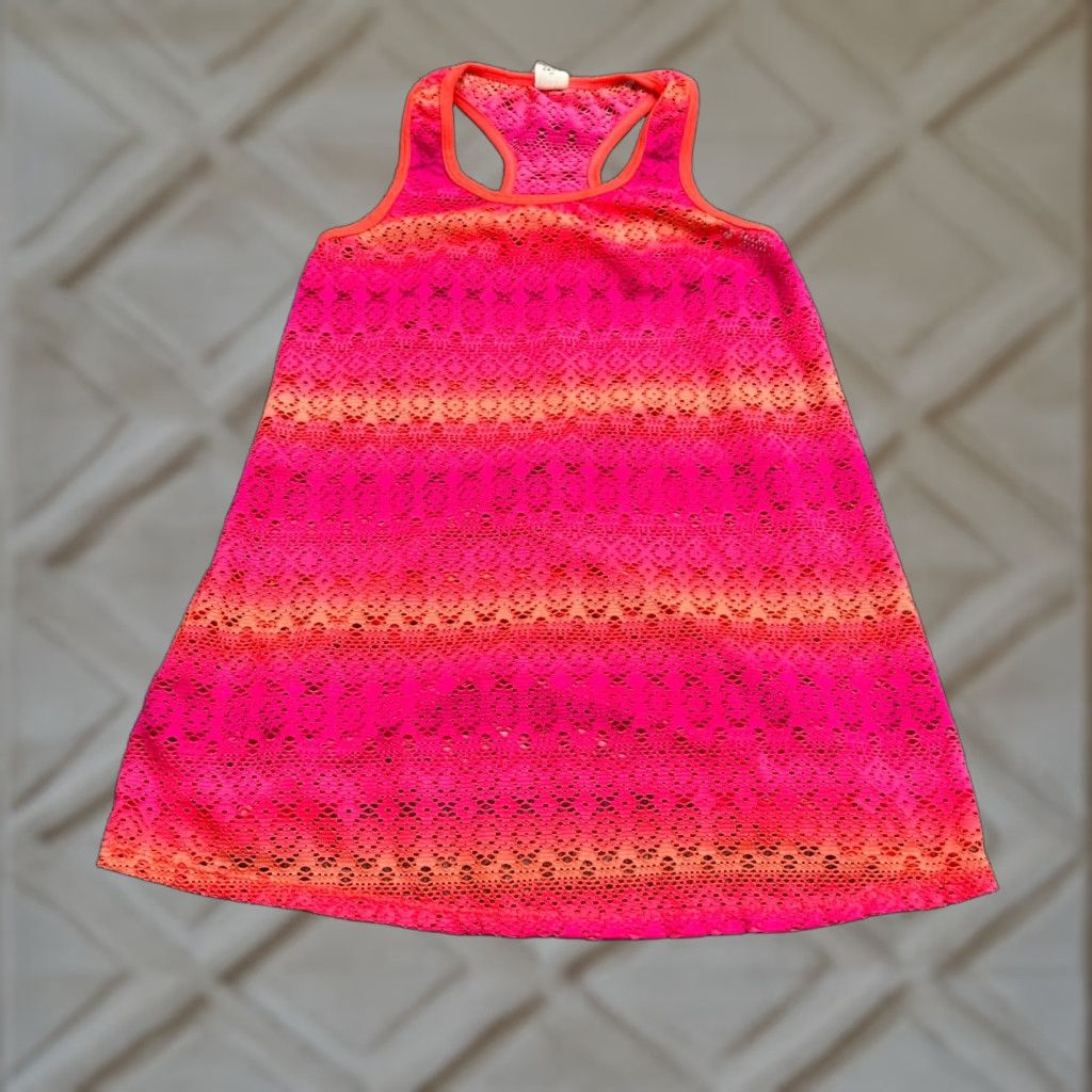 Ocean Pacific Ocean Pacific Tank Eyelet Juniors M Pink Orange Racerback Summer Sun Size M / US 6-8 / IT 42-44 - 1 Thumbnail