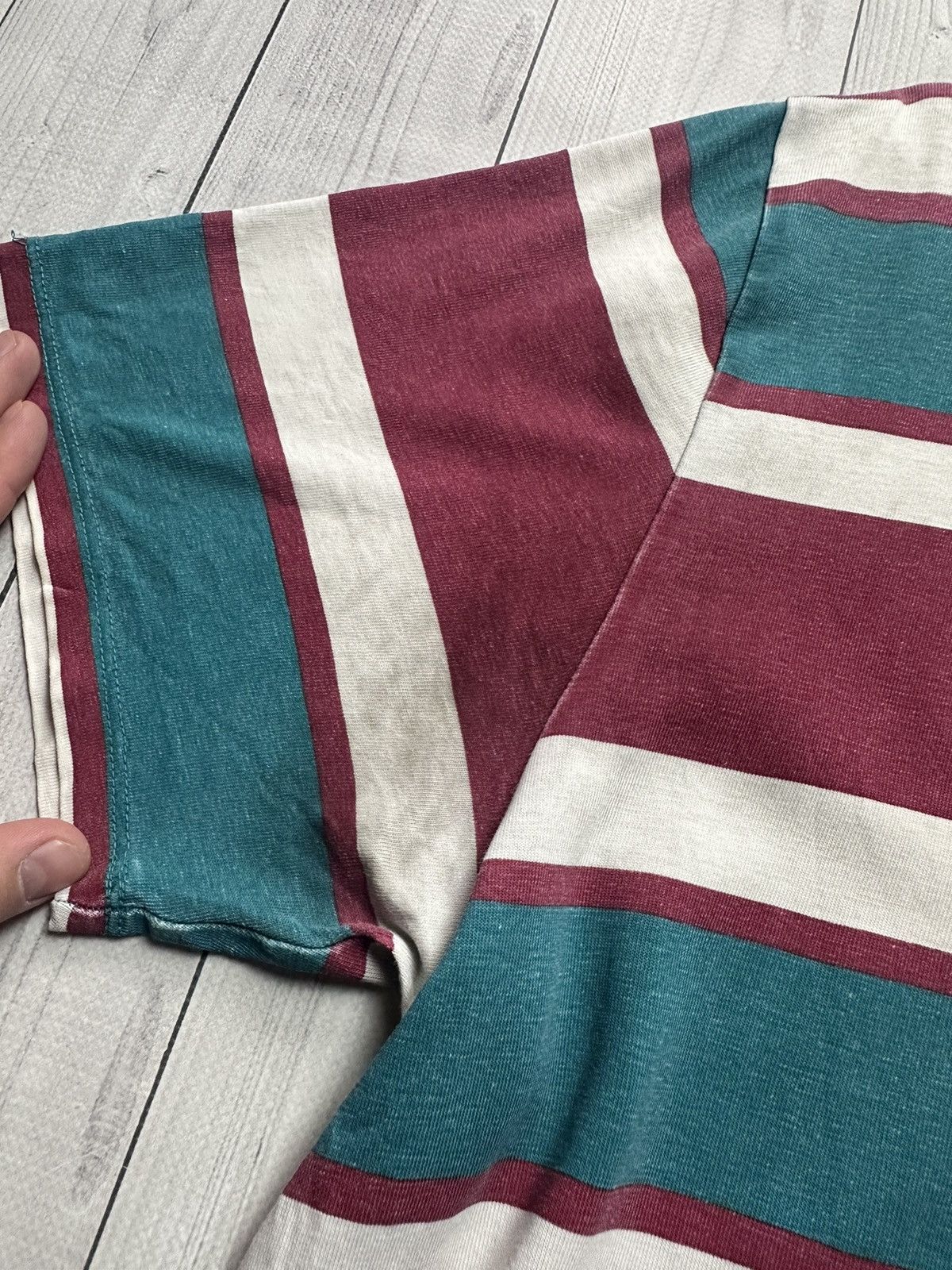 Guess × Vintage Vintage Guess ASAP Rocky striped tee size M distressed Size US M / EU 48-50 / 2 - 5 Thumbnail