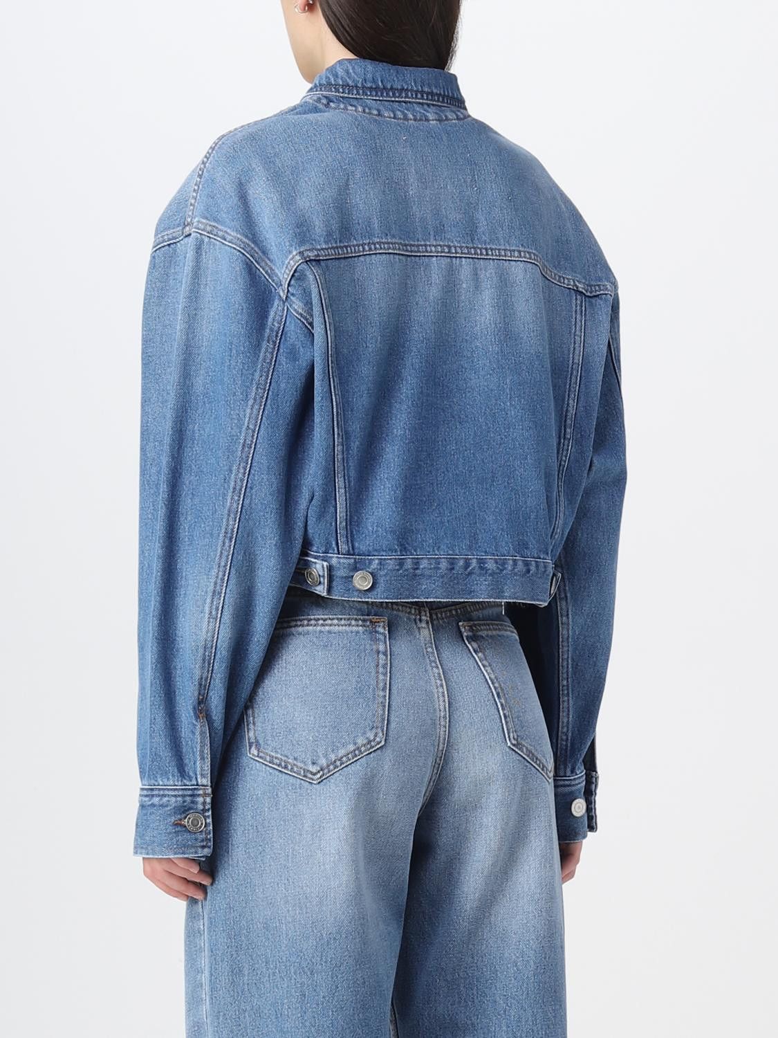 Isabel Marant Etoile o1B3y1r0526 Tadia Denim Jacket in Blue Size XL / US 12-14 / IT 48-50 - 3 Thumbnail