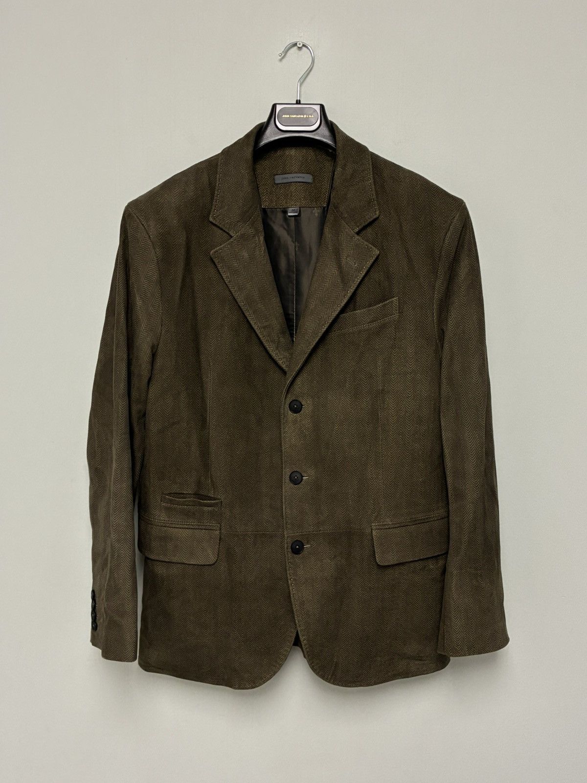 John Varvatos Rind Textured Leather Jacket Size EU 54 USA 44 Size US L / EU 52-54 / 3 - 7 Thumbnail