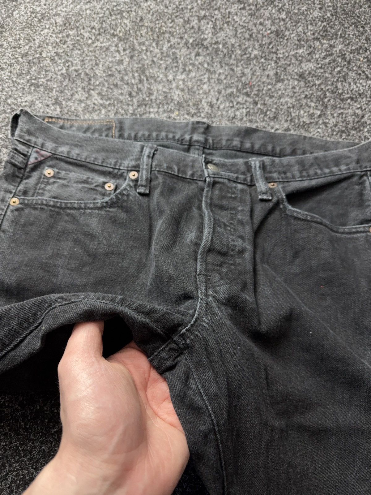 Denim & Supply Ralph Lauren 00s 🇺🇸 Ralph Lauren Denim Supply Black Slim Jeans Distressed Size US 34 / EU 50 - 8 Thumbnail